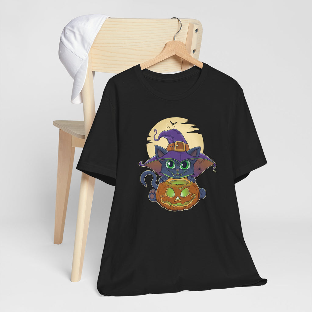 Pumpkin Witch Cat | Halloween Graphic Tee