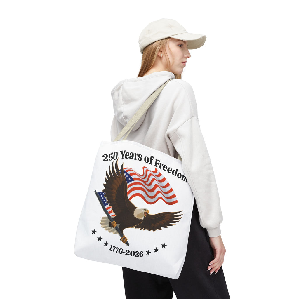 America 250th Anniversary Eagle | White Tote Bag