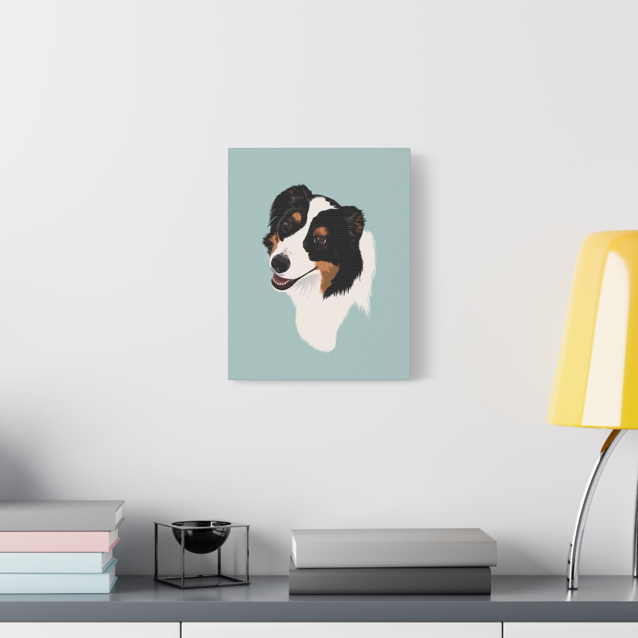 Loyal Sheepdog Portrait | Print | Dog Wall Art | Vertical