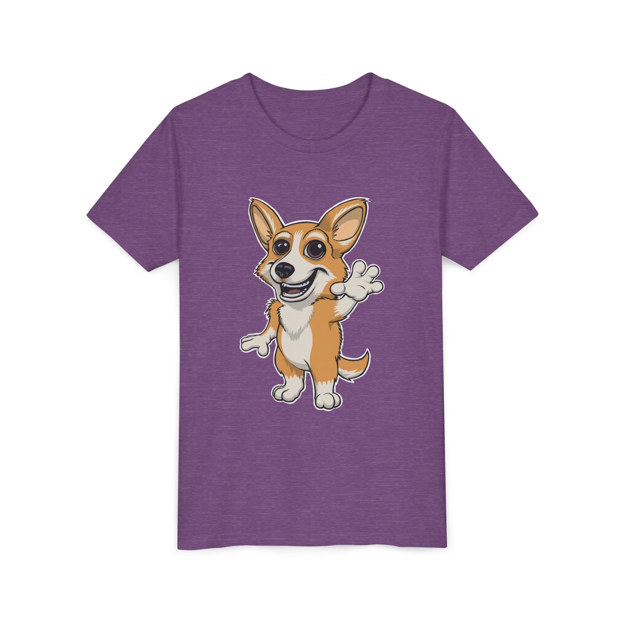 Cartoon Corgi Kids T-Shirt | Cute Dog Lover Tee for Boys & Girls