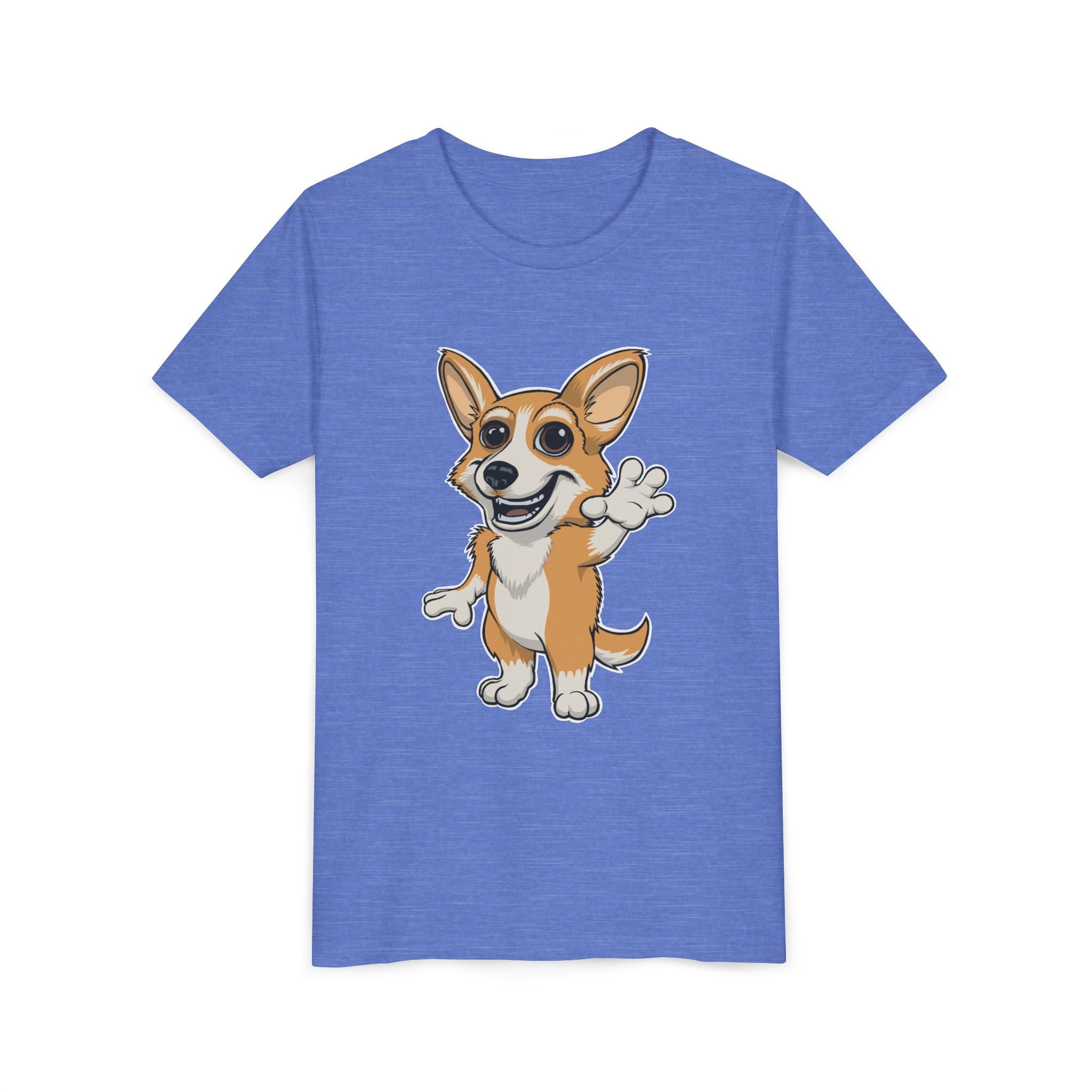 Cartoon Corgi Kids T-Shirt | Cute Dog Lover Tee for Boys & Girls