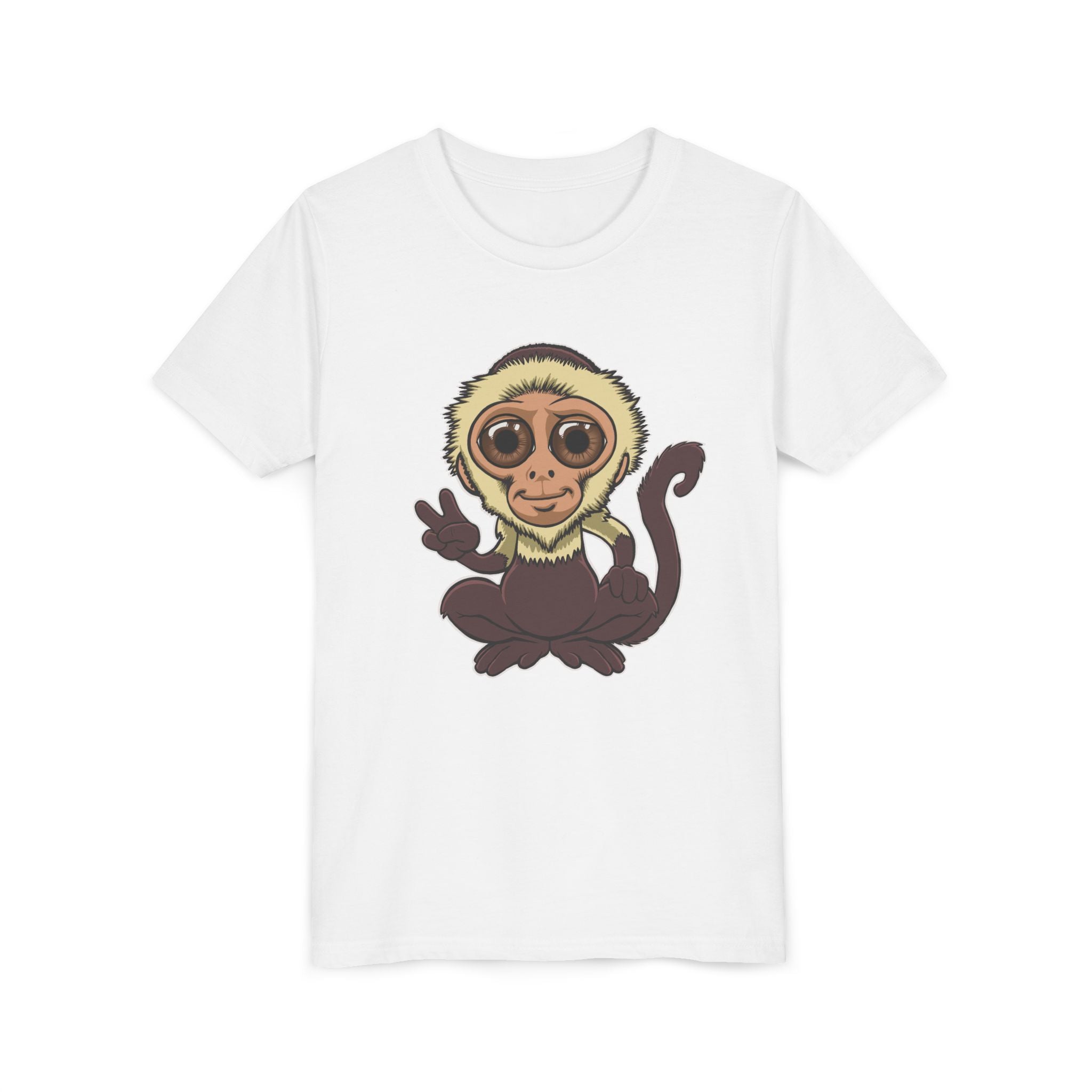 Cartoon Capuchin Kids T-Shirt | Cute Monkey Tee for Boys & Girls