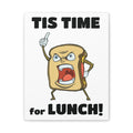 Cartoon Sandwich Declares Lunch Time | Canvas Print | Funny Food Wall Art