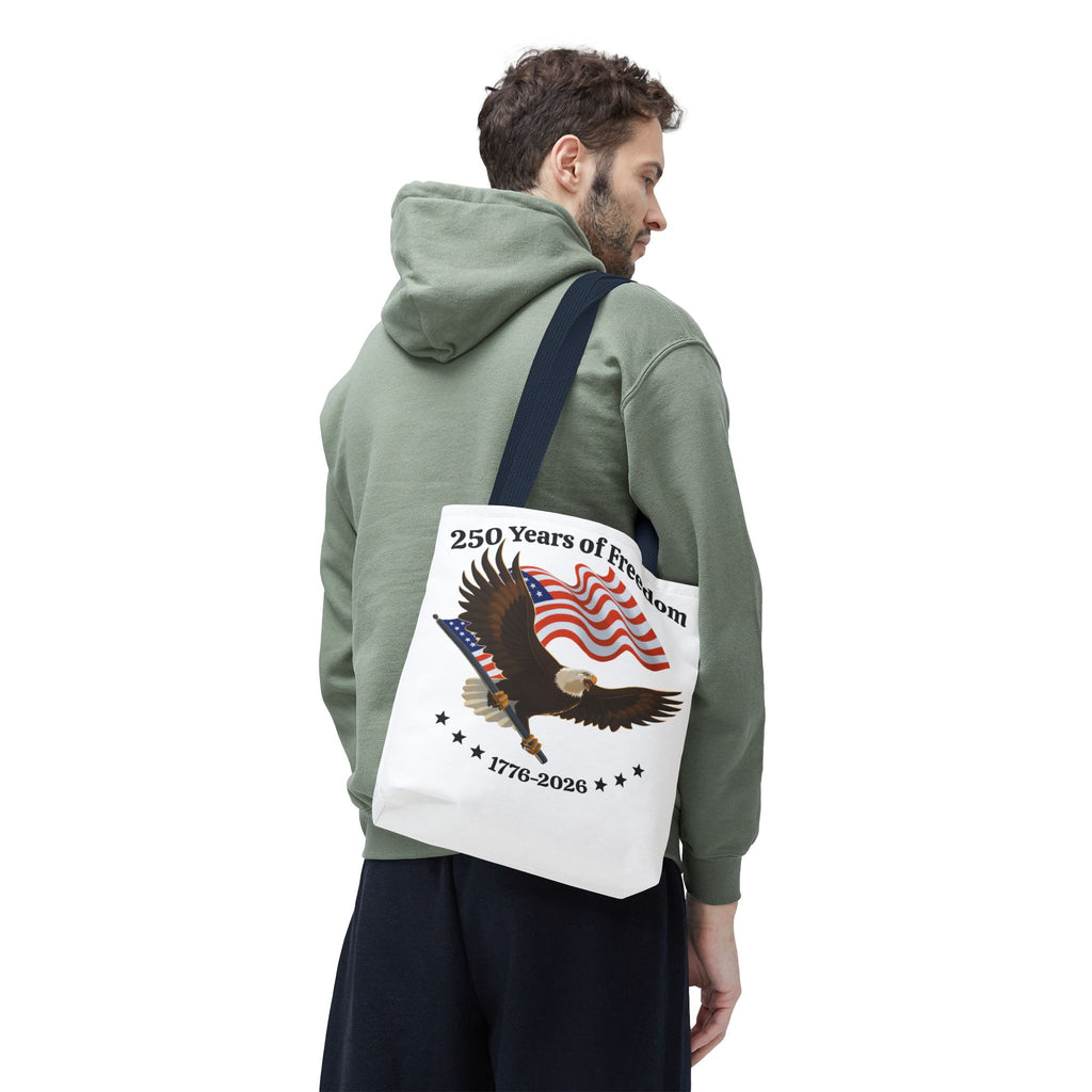 America 250th Anniversary Eagle | White Tote Bag