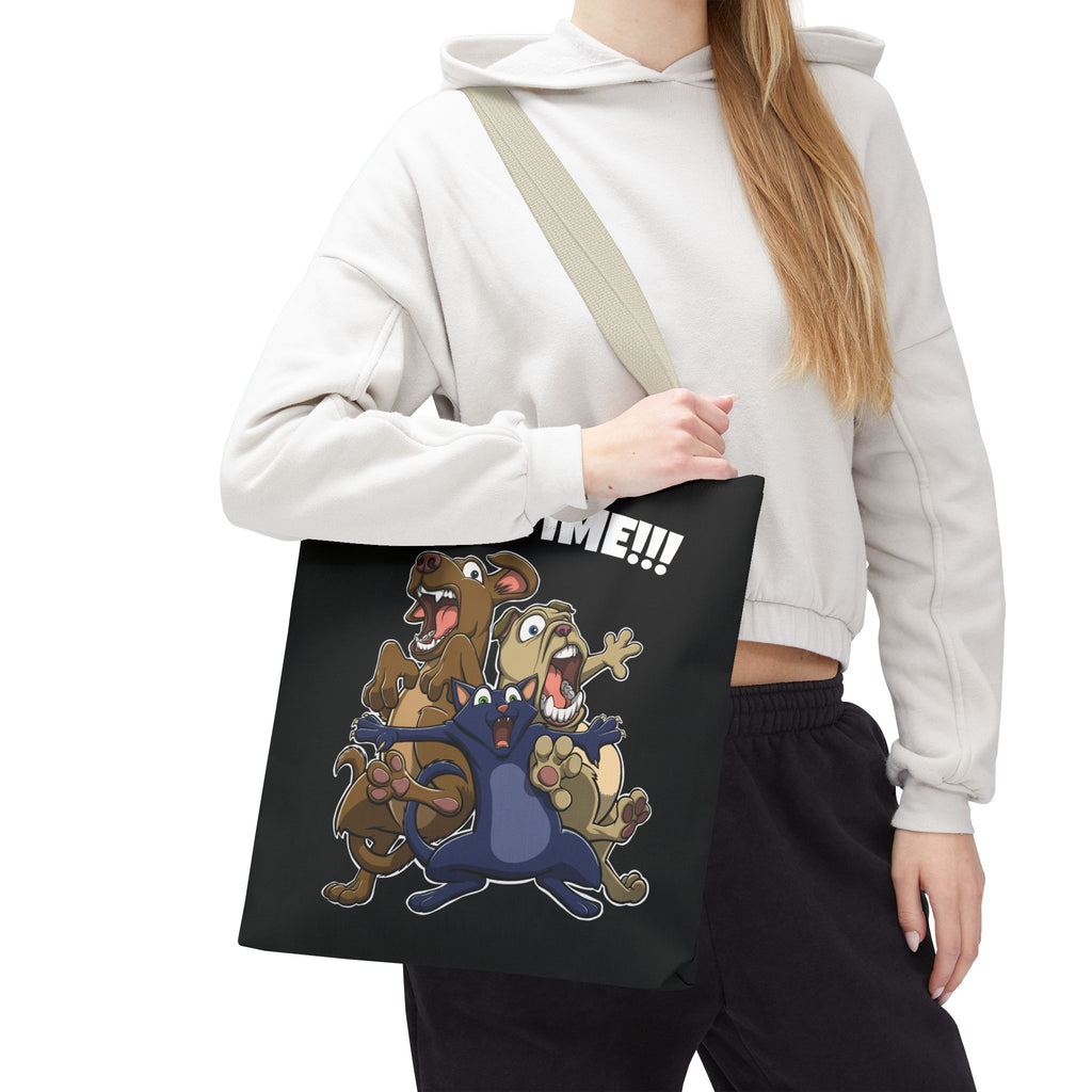 Funny Bath Time Cat & Dogs Cartoon | Tote Bag