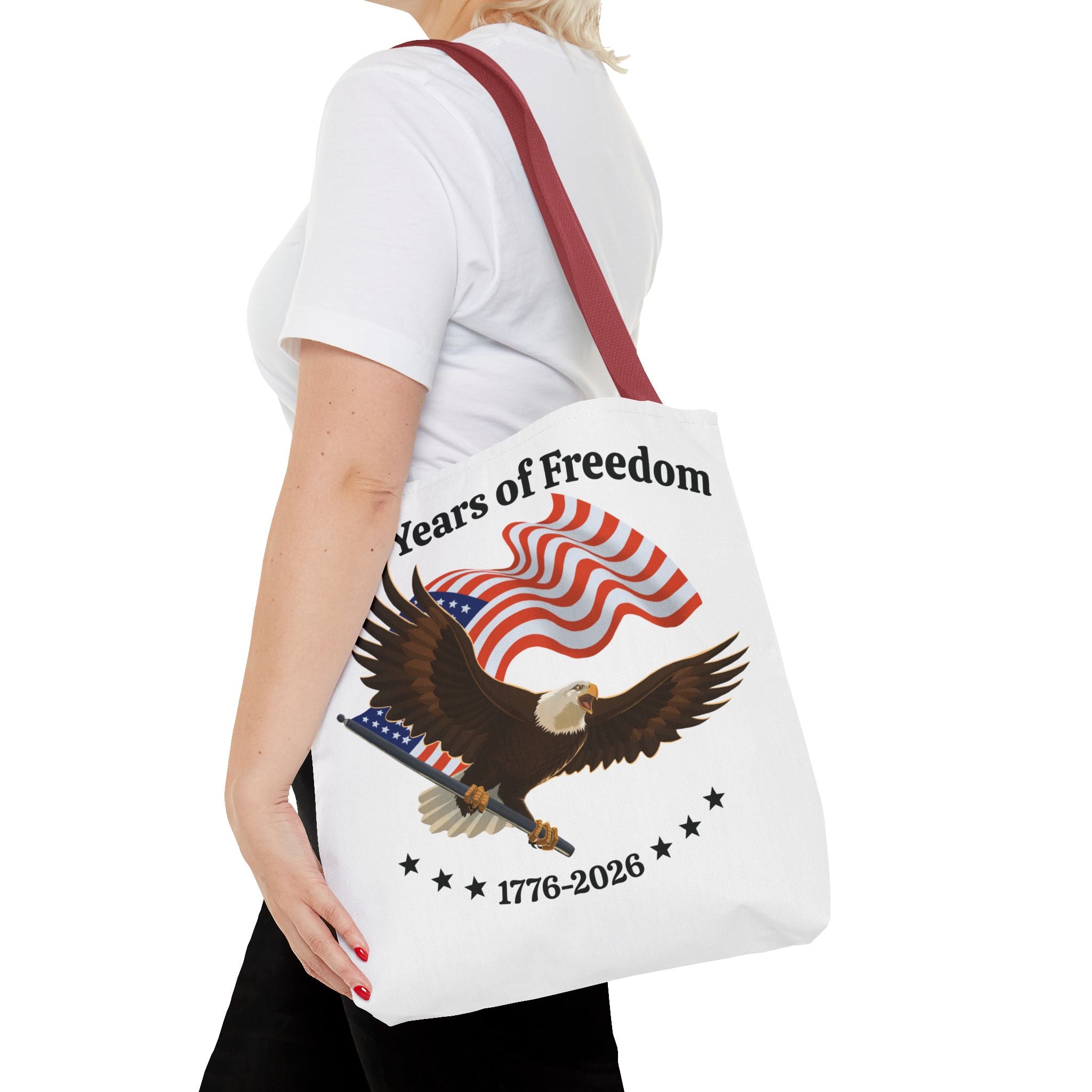 America 250th Anniversary Eagle | White Tote Bag