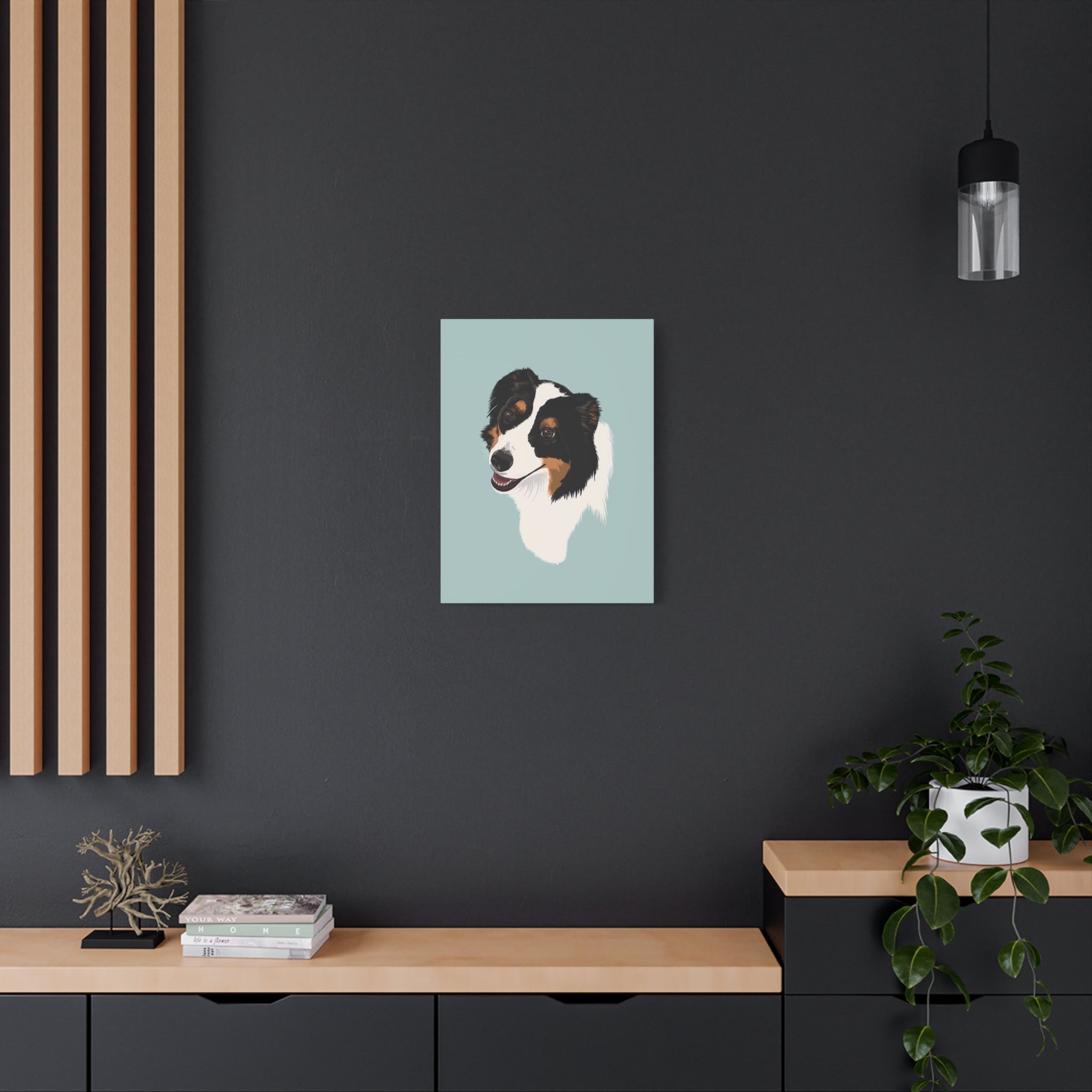 Loyal Sheepdog Portrait | Print | Dog Wall Art | Vertical