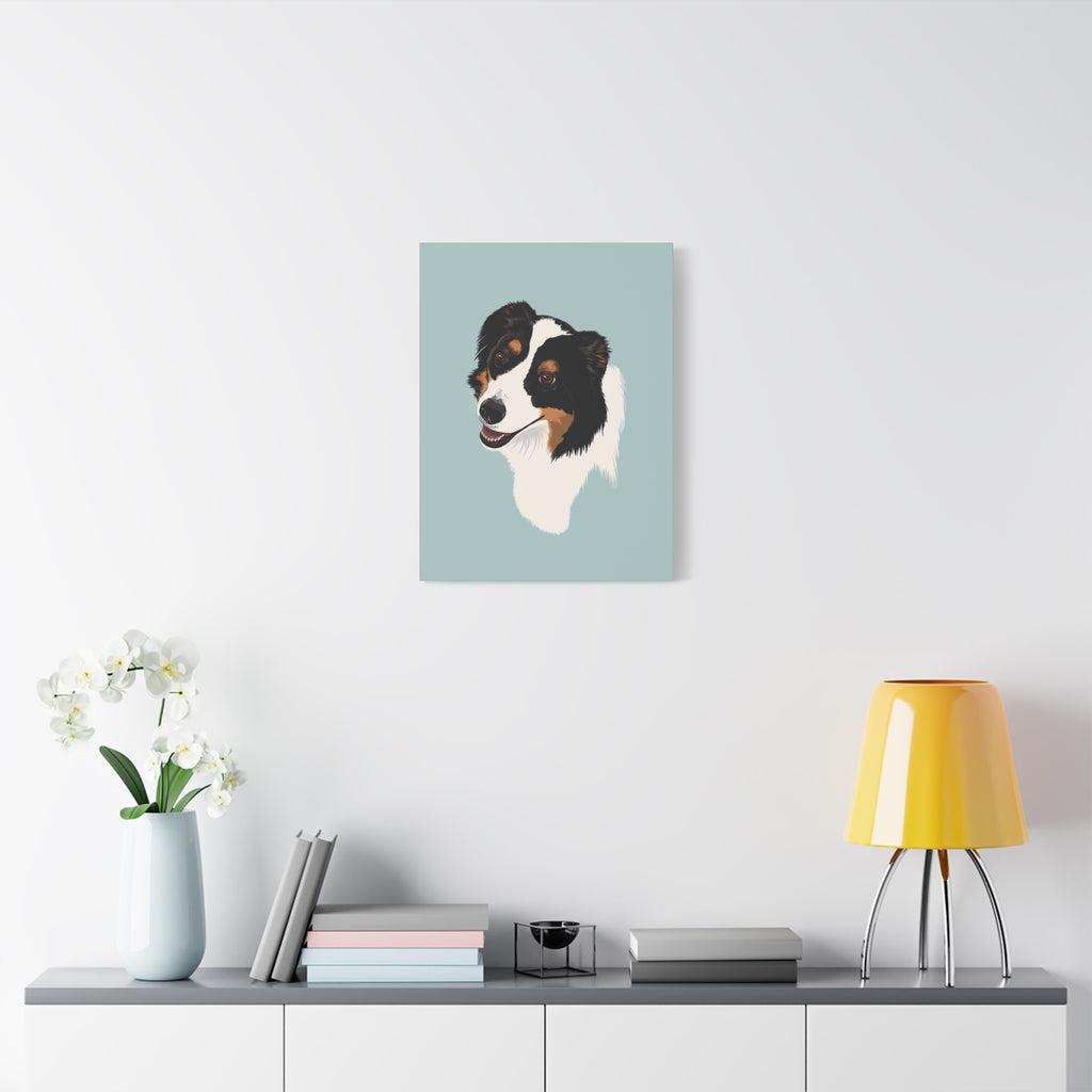 Loyal Sheepdog Portrait | Print | Dog Wall Art | Vertical