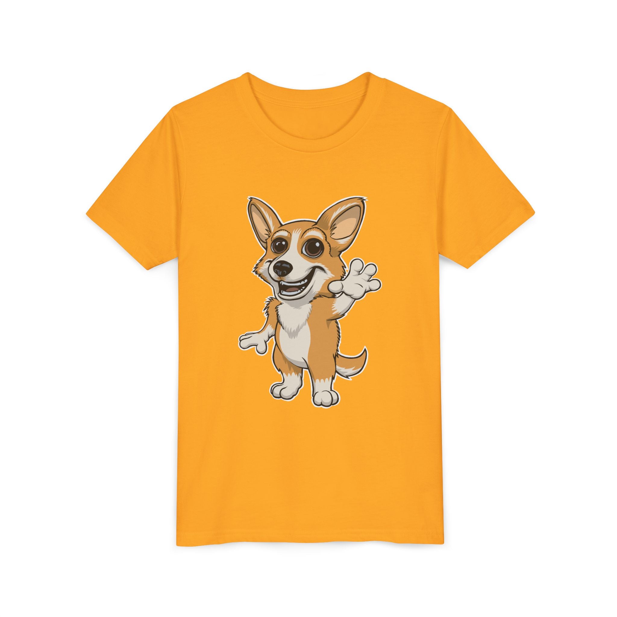 Cartoon Corgi Kids T-Shirt | Cute Dog Lover Tee for Boys & Girls