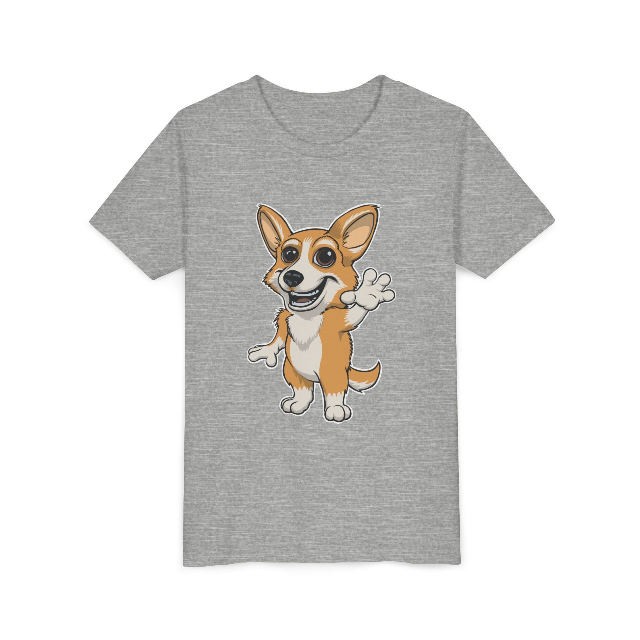 Cartoon Corgi Kids T-Shirt | Cute Dog Lover Tee for Boys & Girls