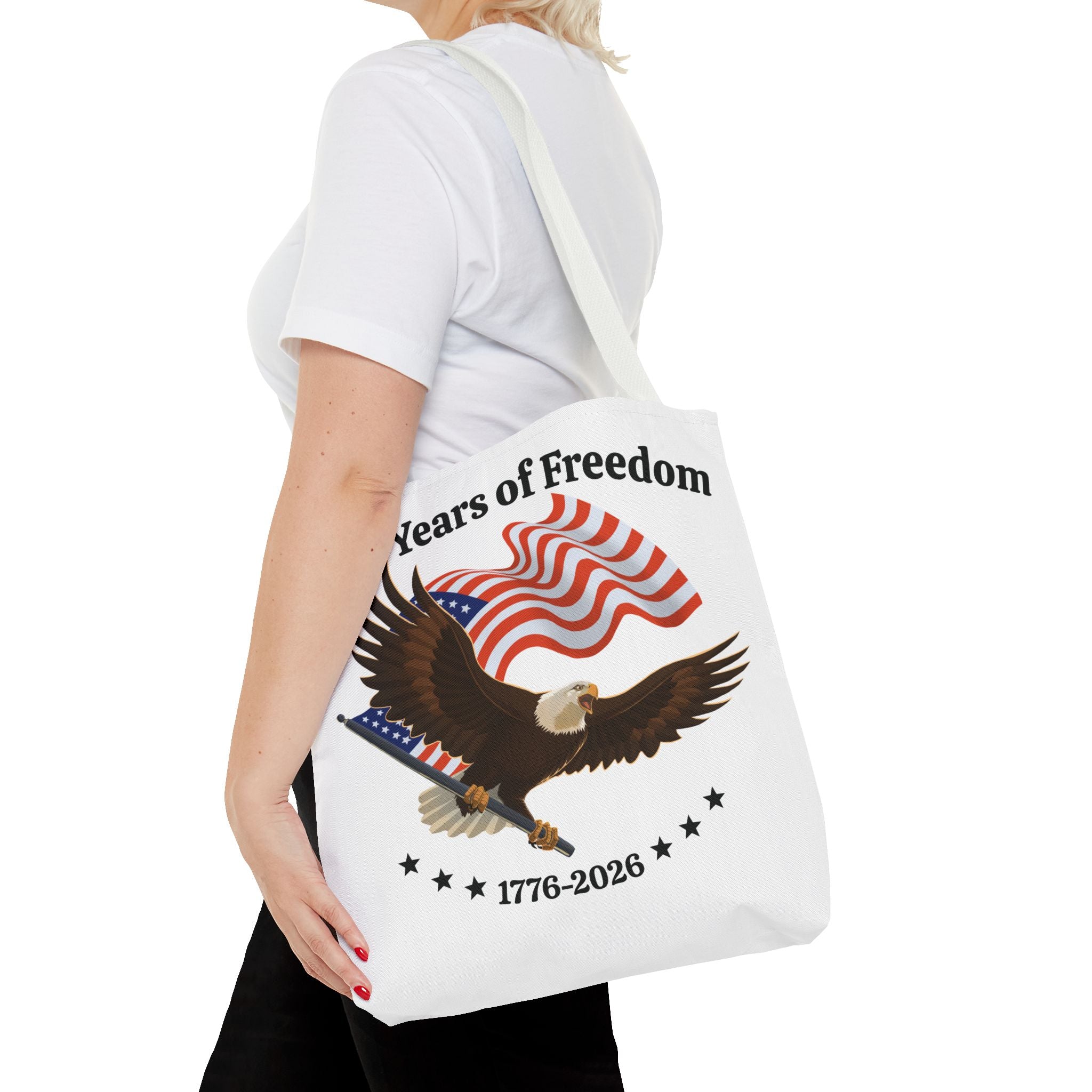 America 250th Anniversary Eagle | White Tote Bag
