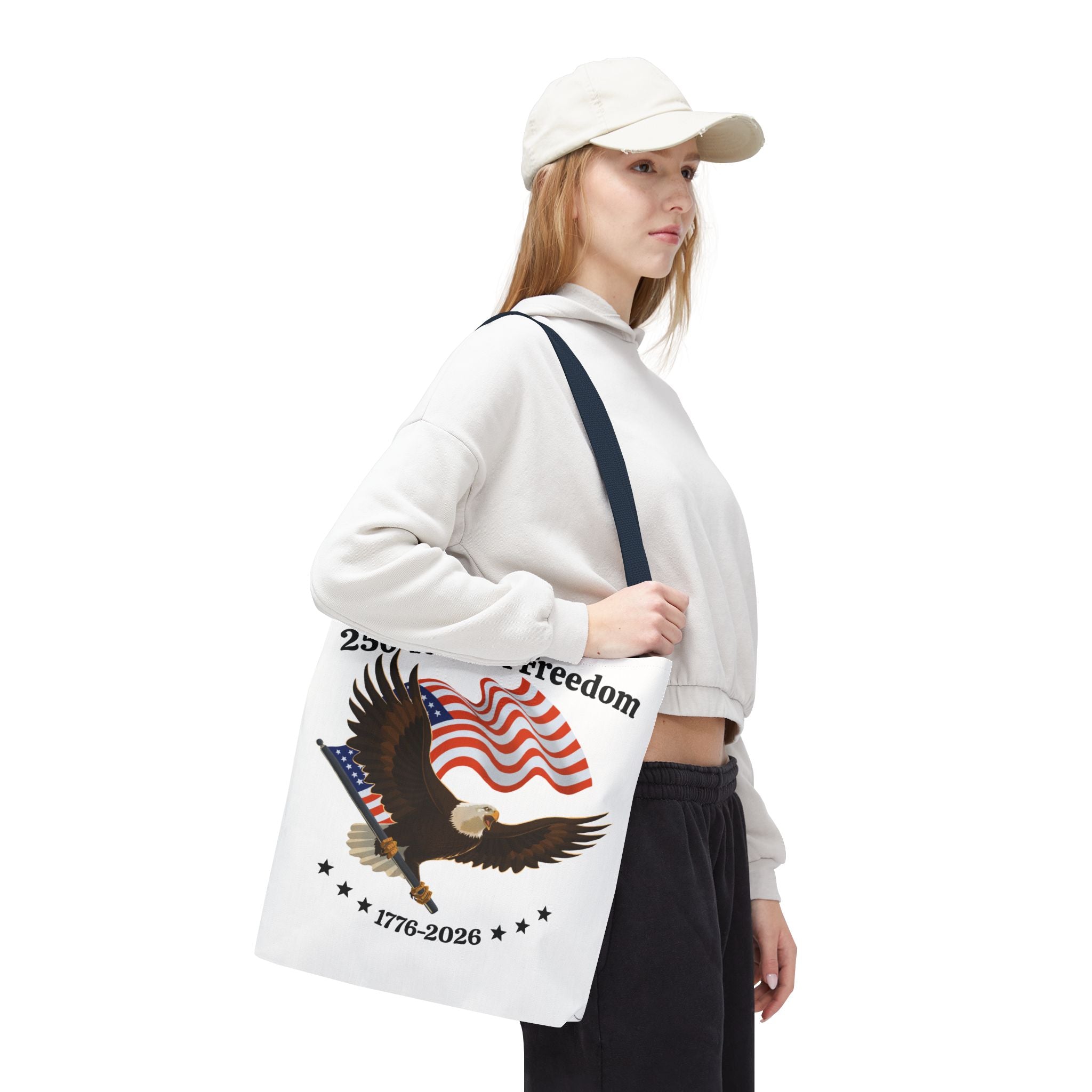 America 250th Anniversary Eagle | White Tote Bag