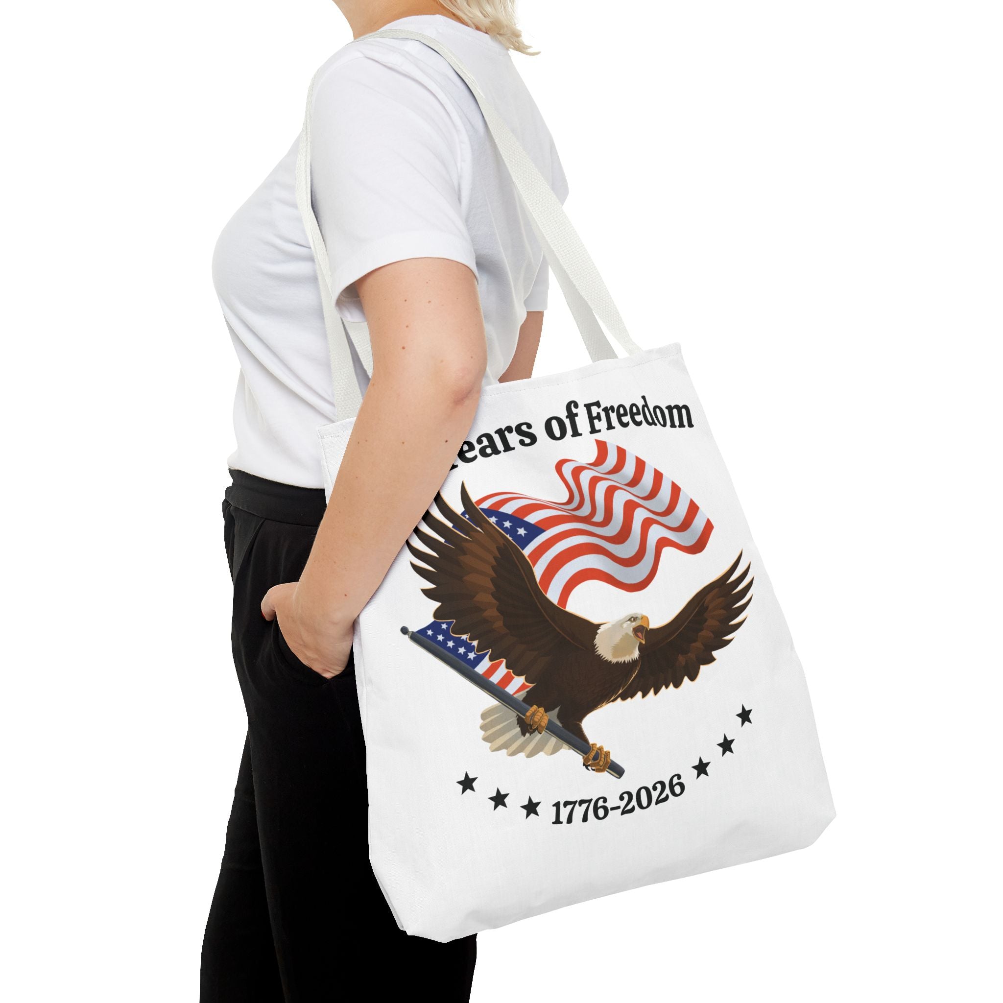 America 250th Anniversary Eagle | White Tote Bag