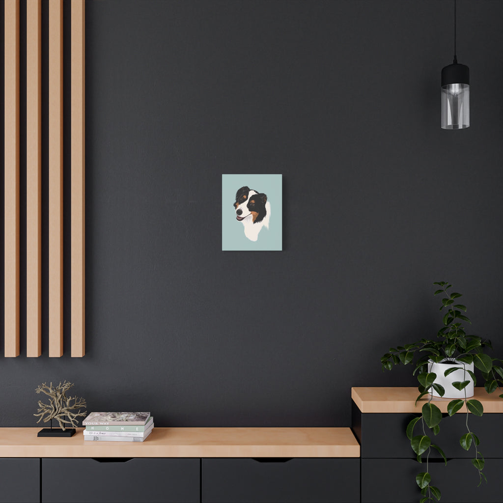 Loyal Sheepdog Portrait | Print | Dog Wall Art | Vertical
