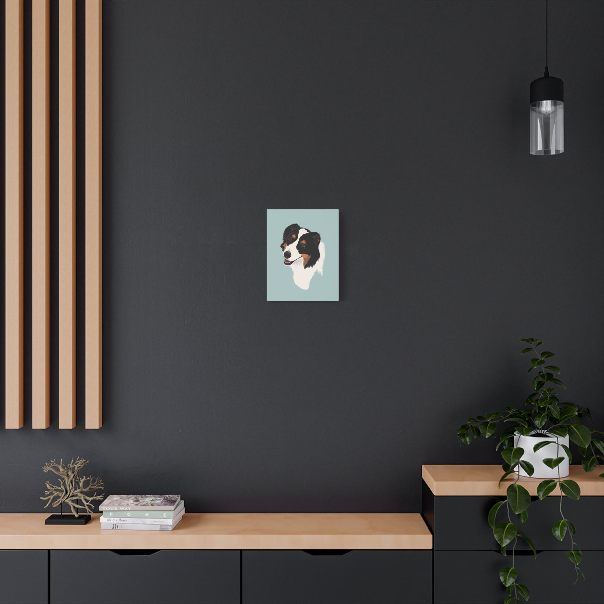 Loyal Sheepdog Portrait | Print | Dog Wall Art | Vertical