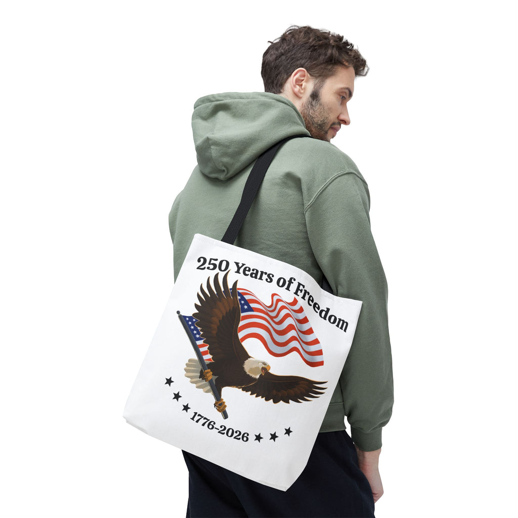 America 250th Anniversary Eagle | White Tote Bag