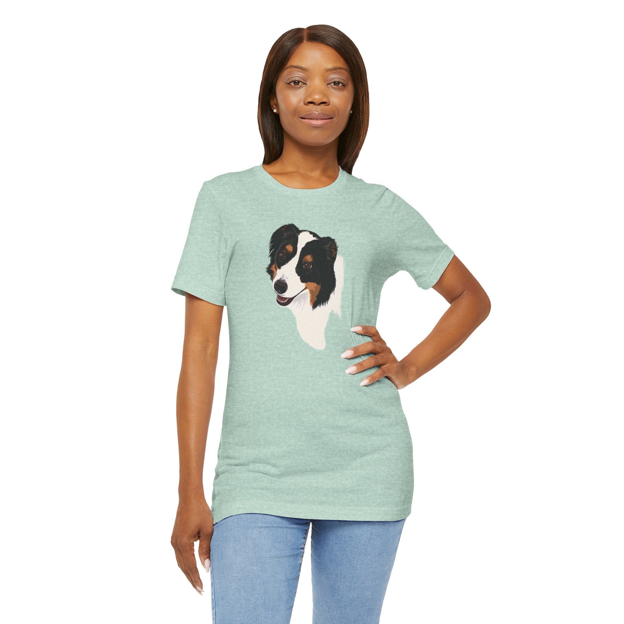Loyal Sheepdog Portrait | Unisex T-Shirt