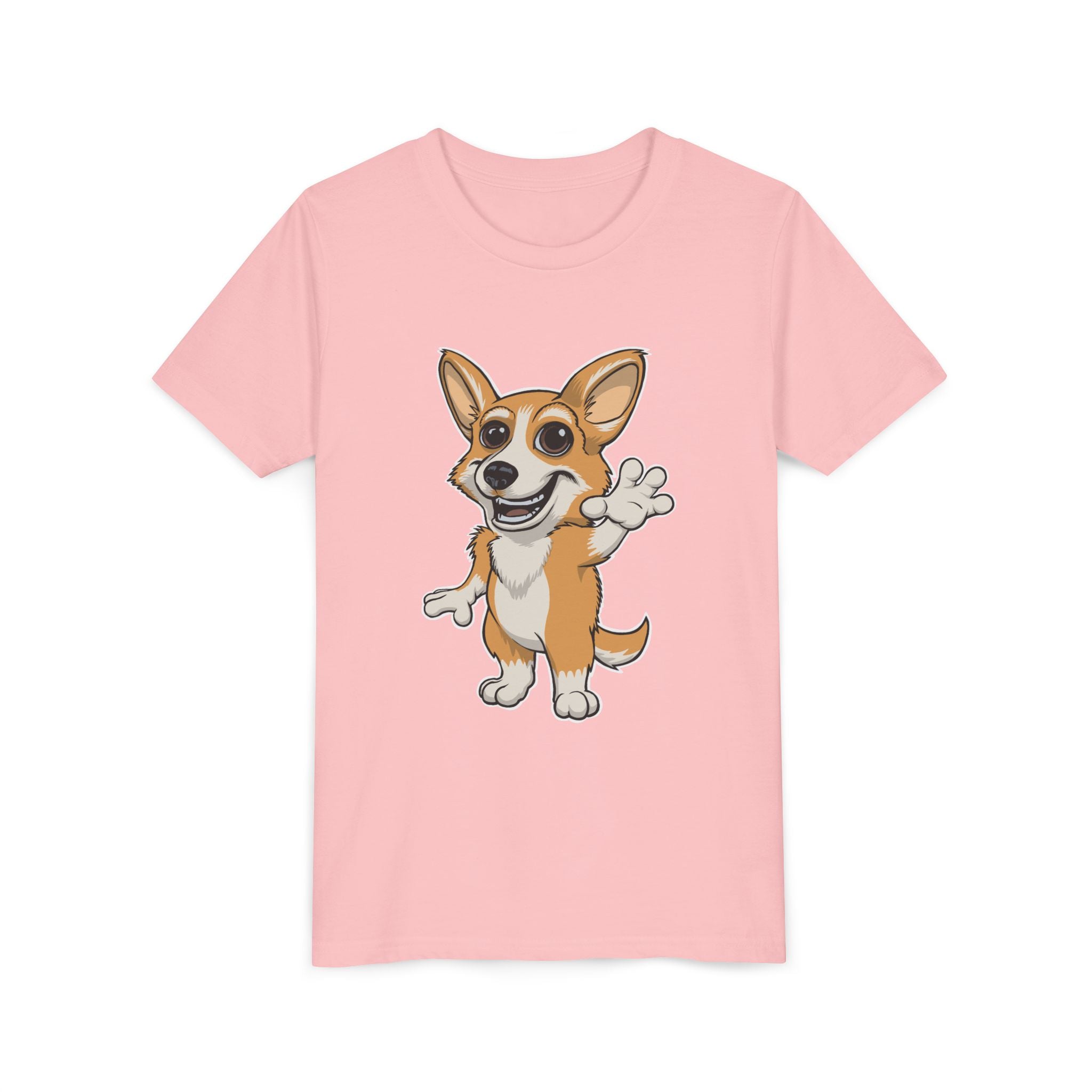 Cartoon Corgi Kids T-Shirt | Cute Dog Lover Tee for Boys & Girls