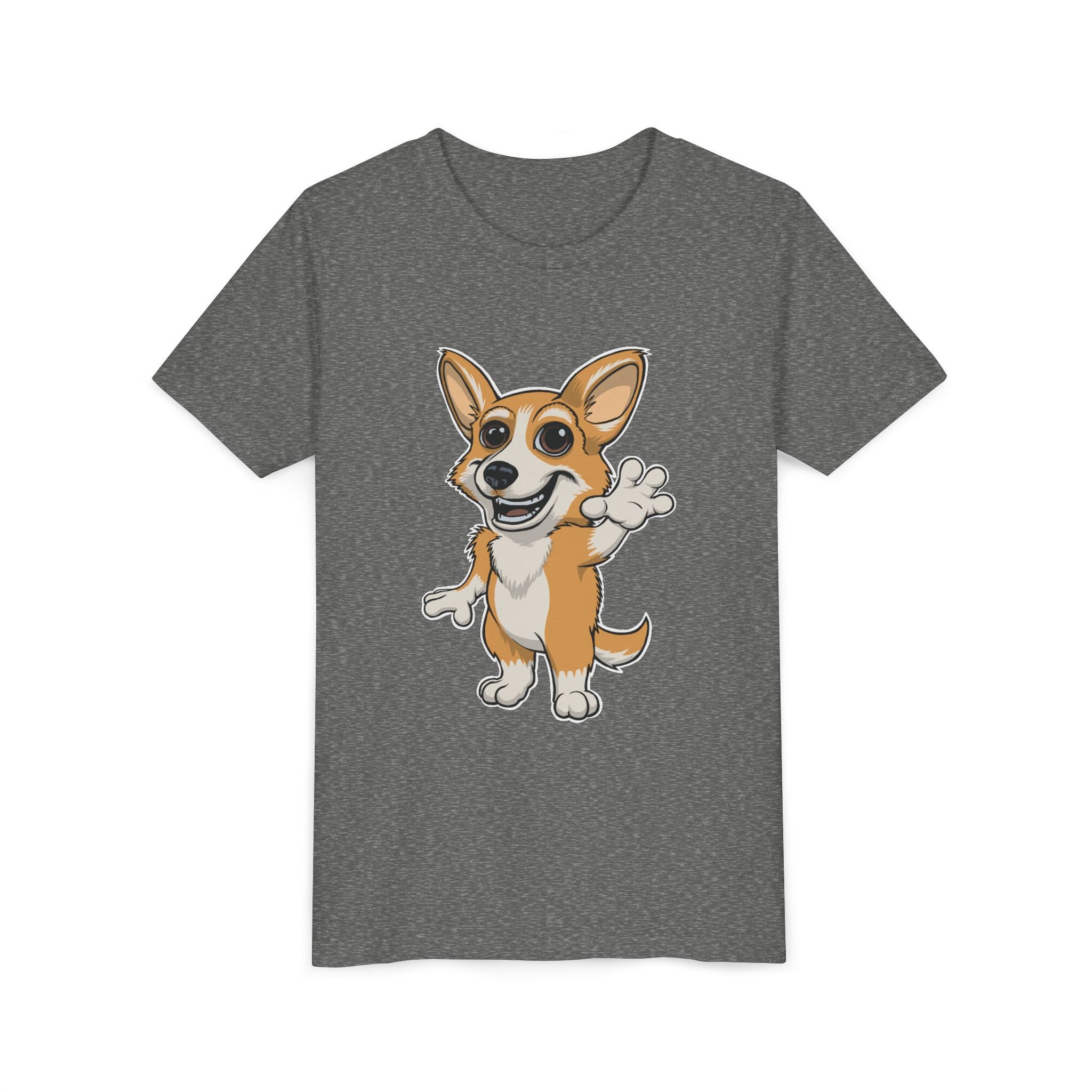 Cartoon Corgi Kids T-Shirt | Cute Dog Lover Tee for Boys & Girls