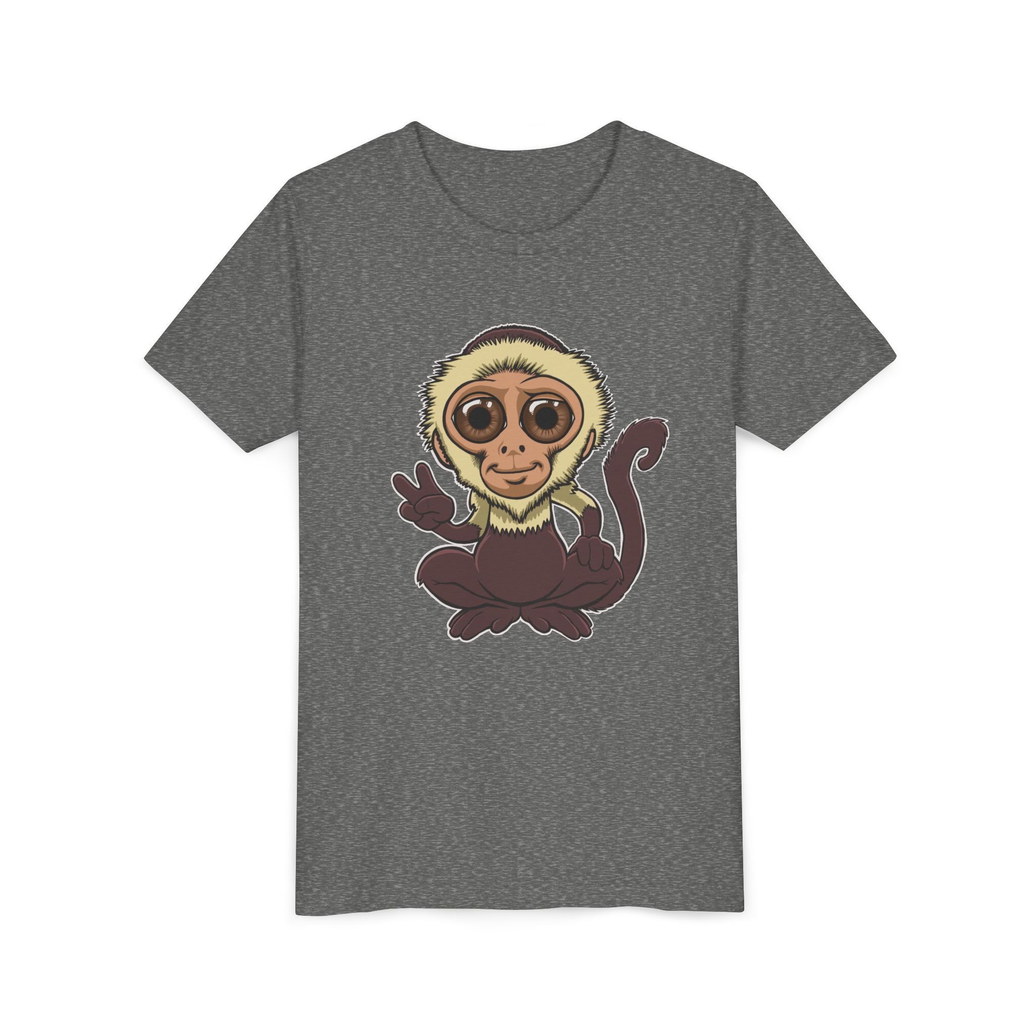 Cartoon Capuchin Kids T-Shirt | Cute Monkey Tee for Boys & Girls