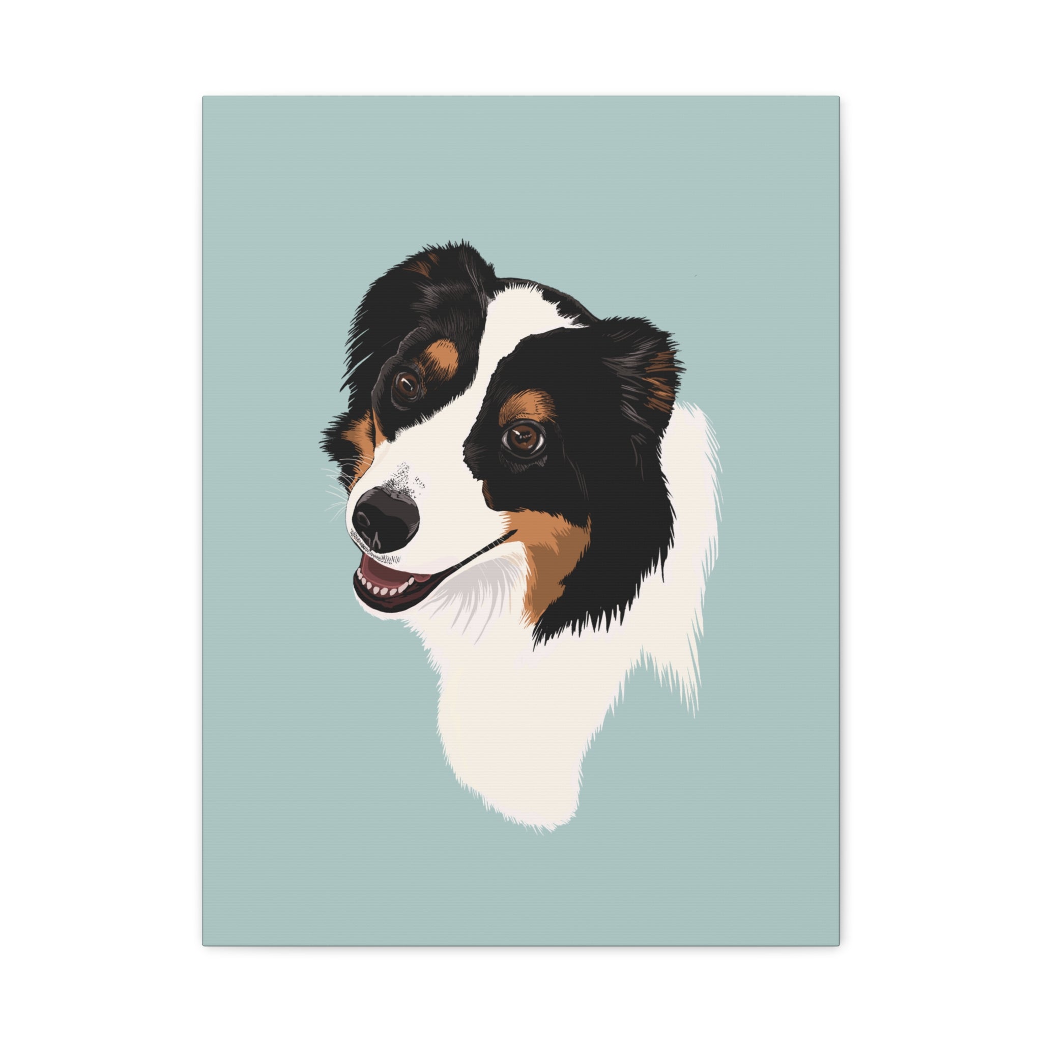 Loyal Sheepdog Portrait | Print | Dog Wall Art | Vertical