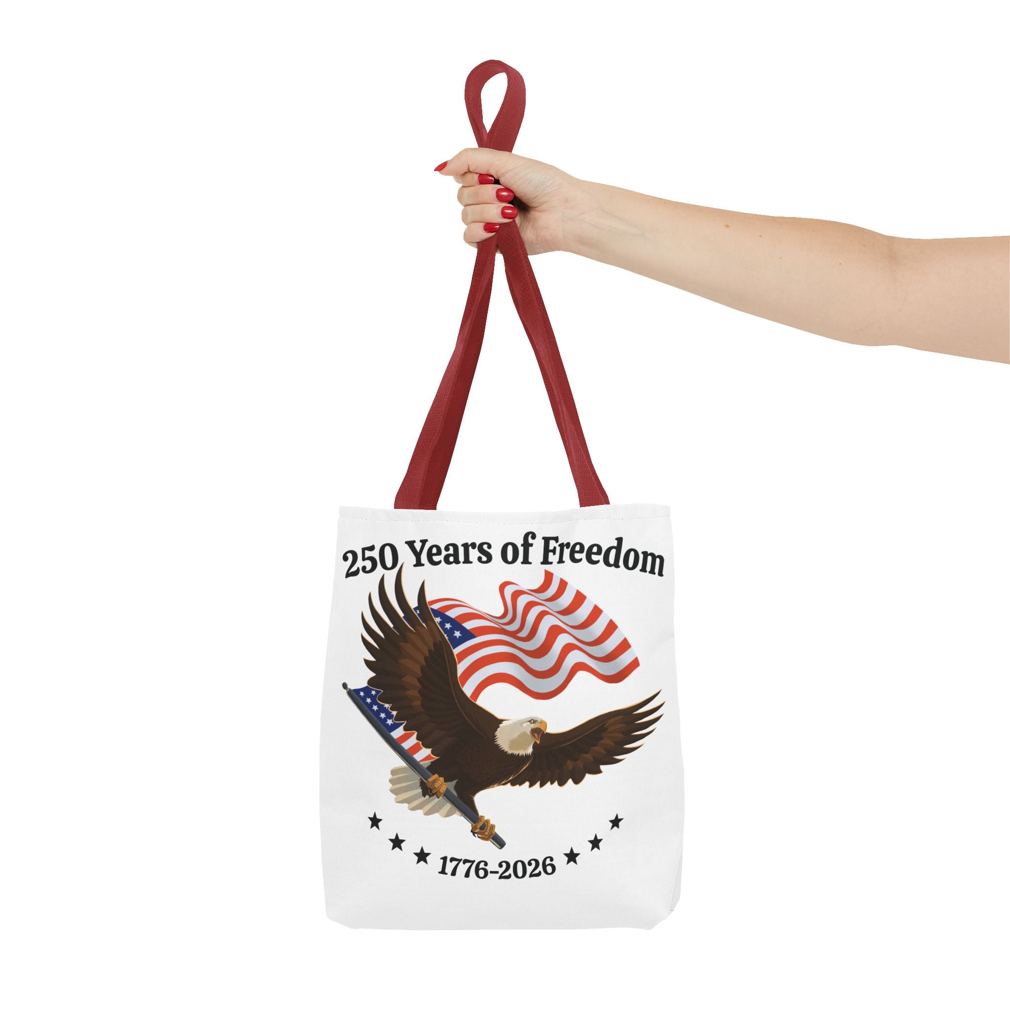 America 250th Anniversary Eagle | White Tote Bag