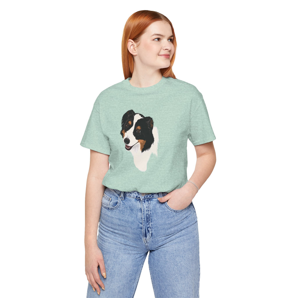 Loyal Sheepdog Portrait | Unisex T-Shirt