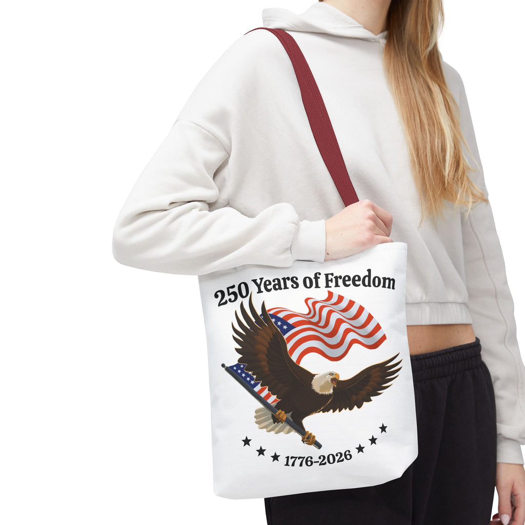 America 250th Anniversary Eagle | White Tote Bag