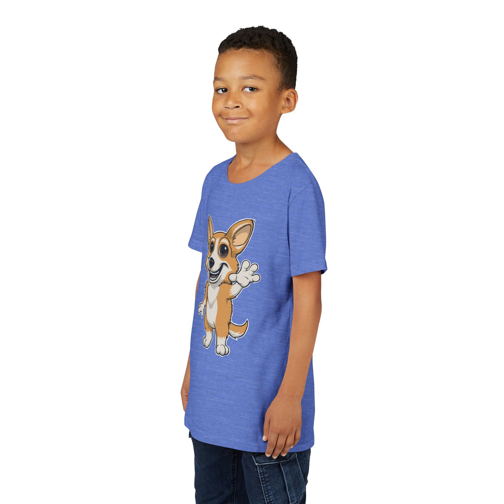 Cartoon Corgi Kids T-Shirt | Cute Dog Lover Tee for Boys & Girls