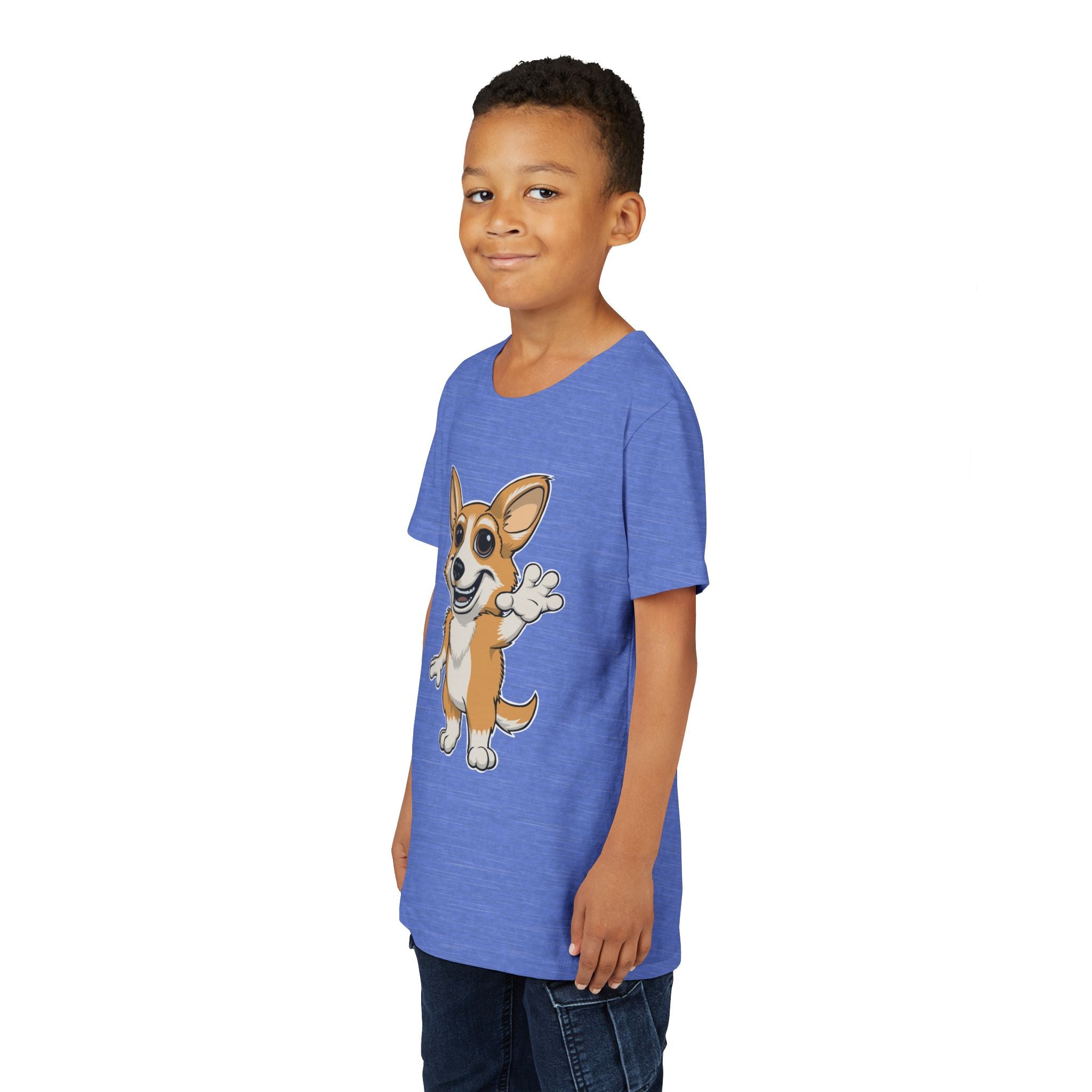 Cartoon Corgi Kids T-Shirt | Cute Dog Lover Tee for Boys & Girls