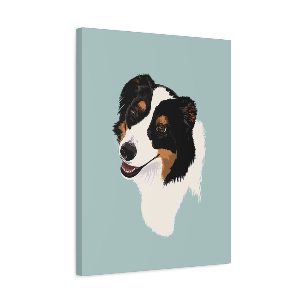 Loyal Sheepdog Portrait | Print | Dog Wall Art | Vertical
