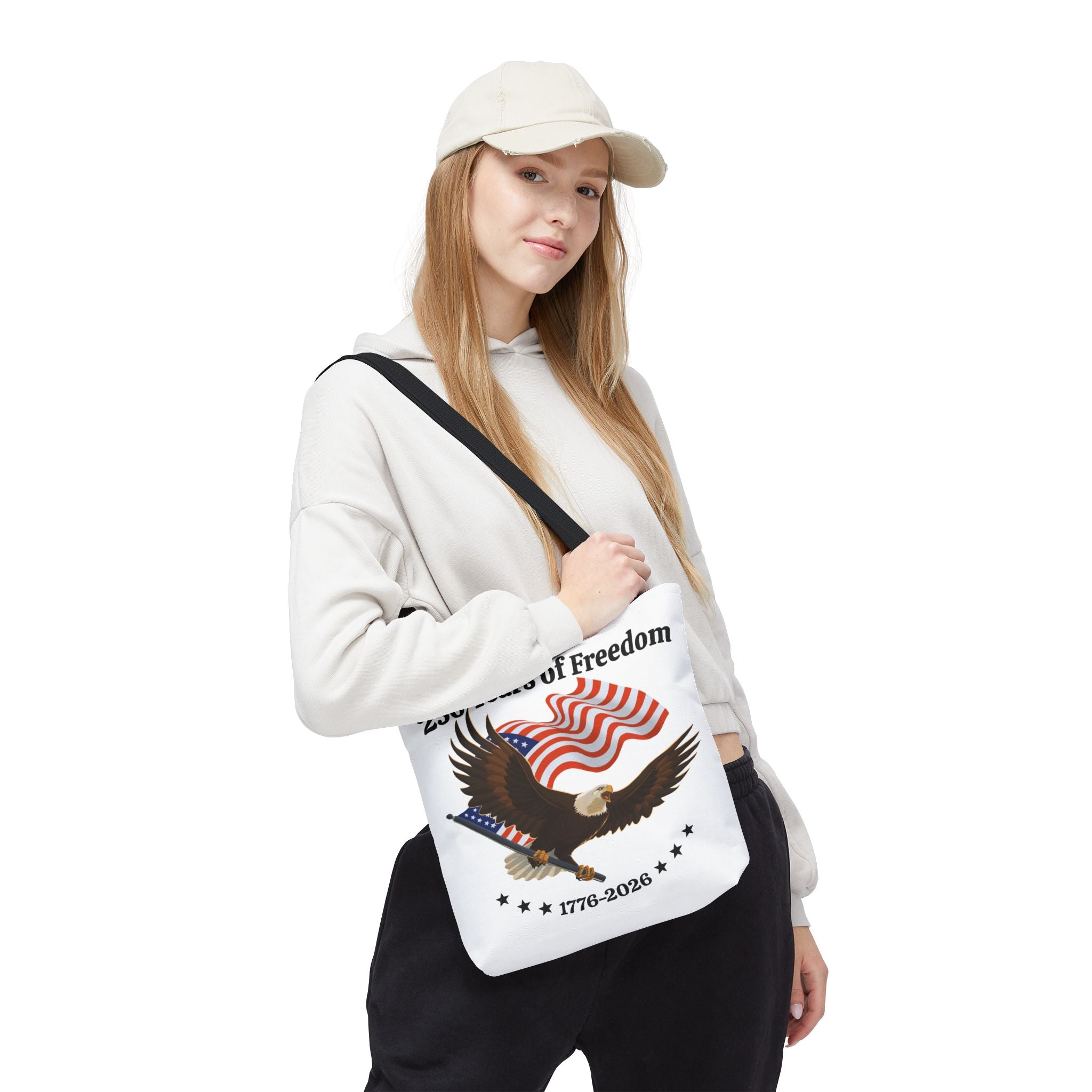 America 250th Anniversary Eagle | White Tote Bag
