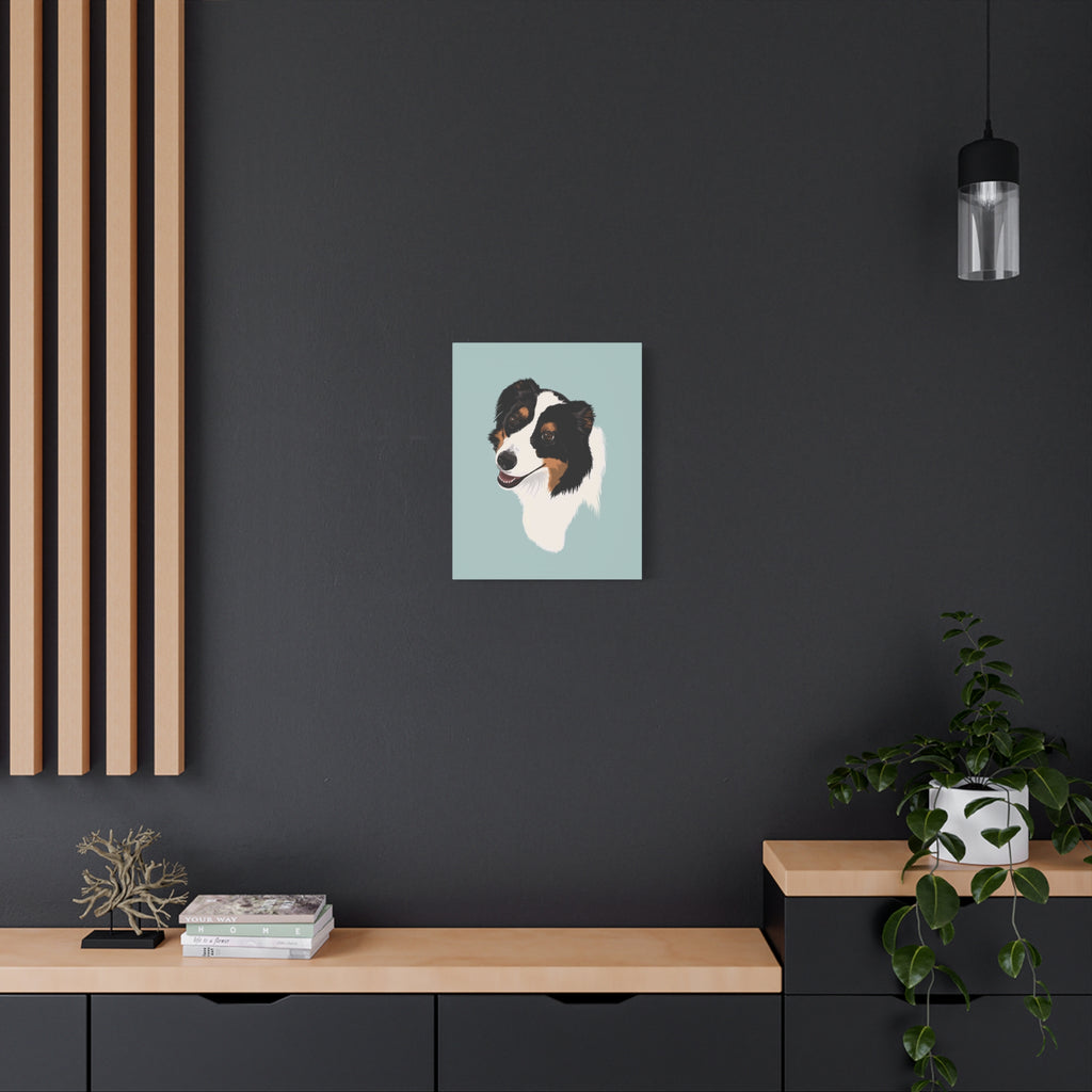 Loyal Sheepdog Portrait | Print | Dog Wall Art | Vertical