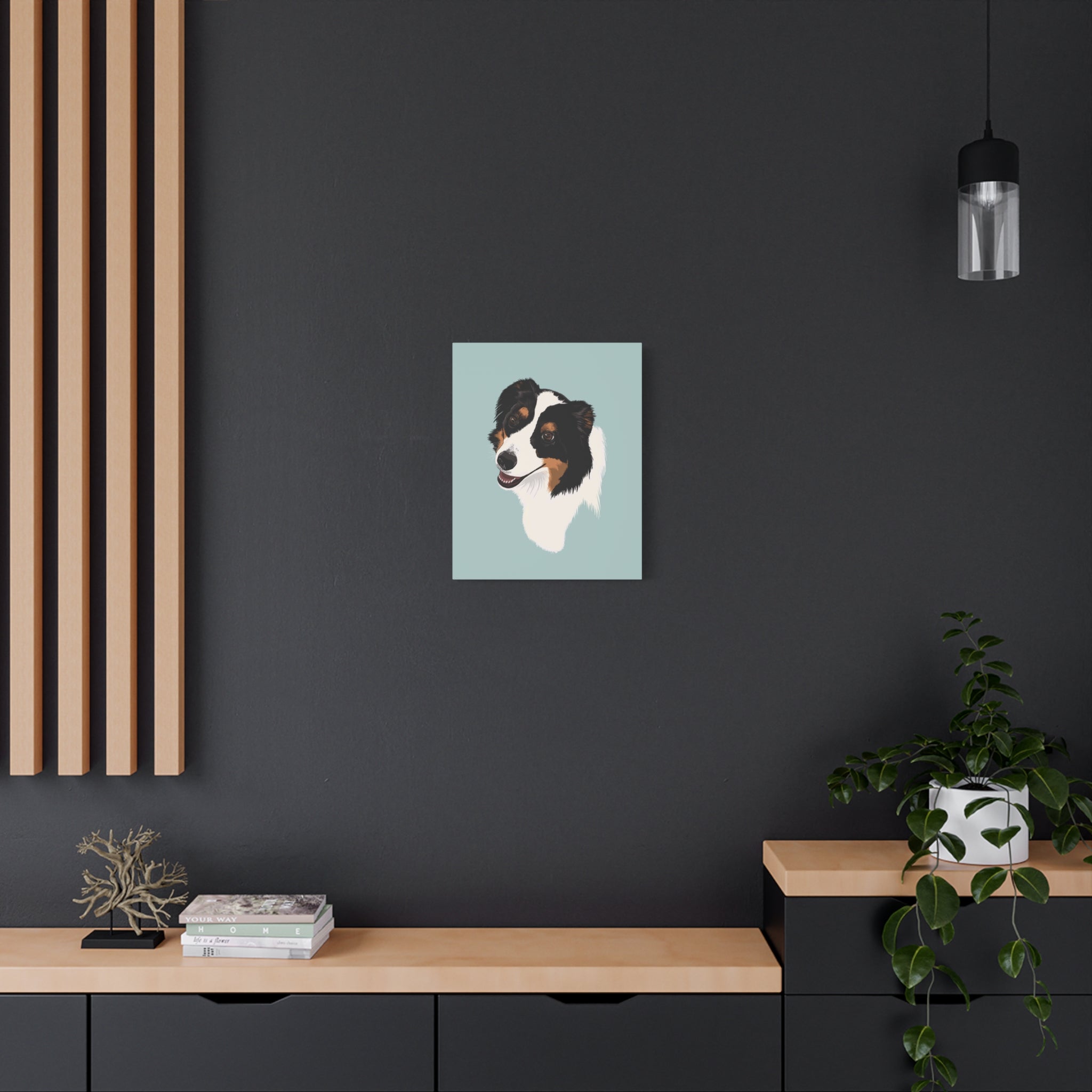 Loyal Sheepdog Portrait | Print | Dog Wall Art | Vertical