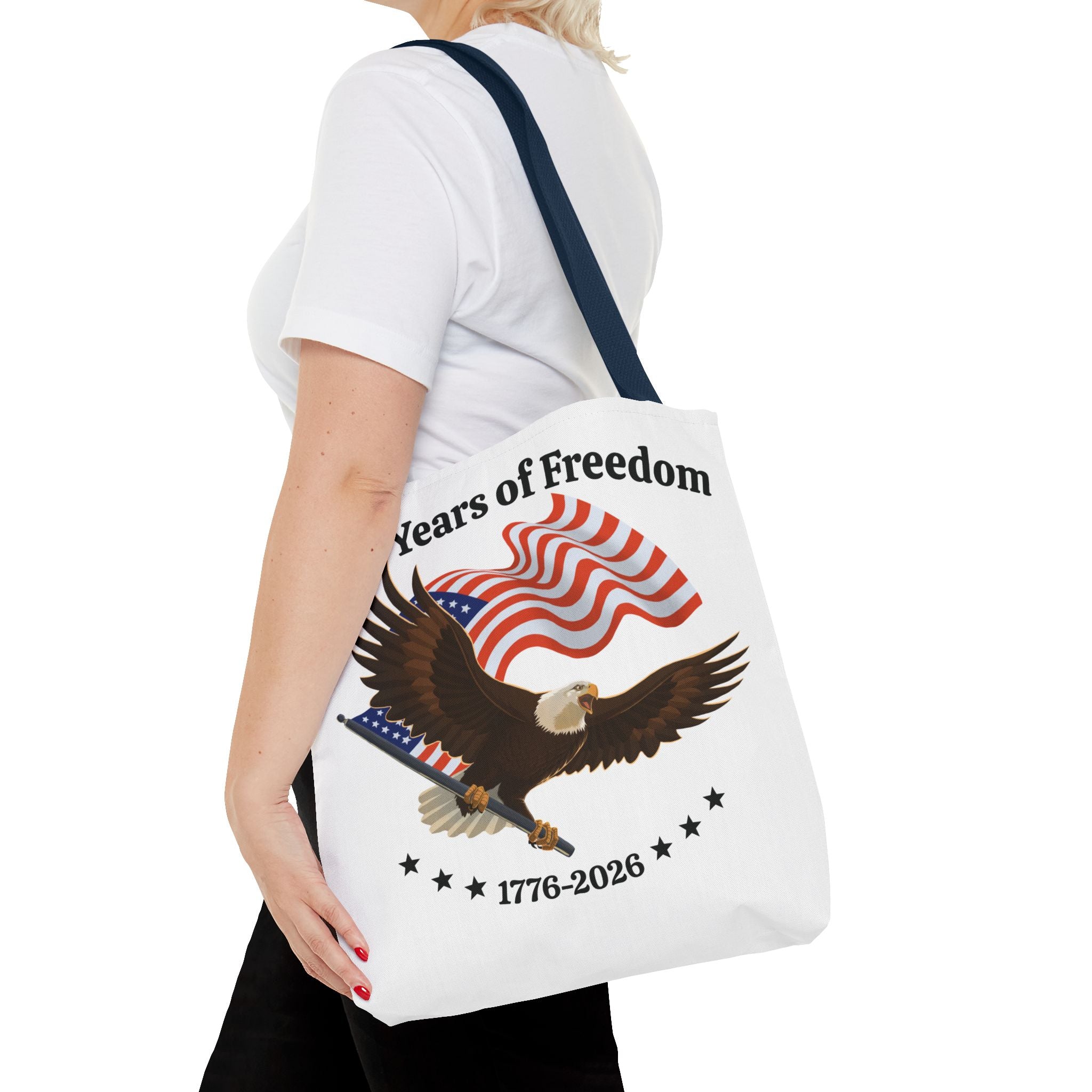 America 250th Anniversary Eagle | White Tote Bag