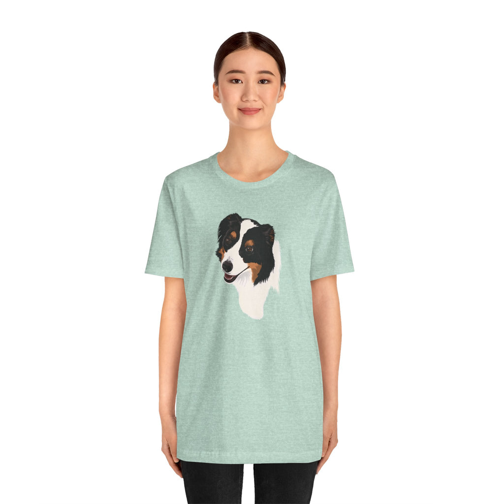Loyal Sheepdog Portrait | Unisex T-Shirt