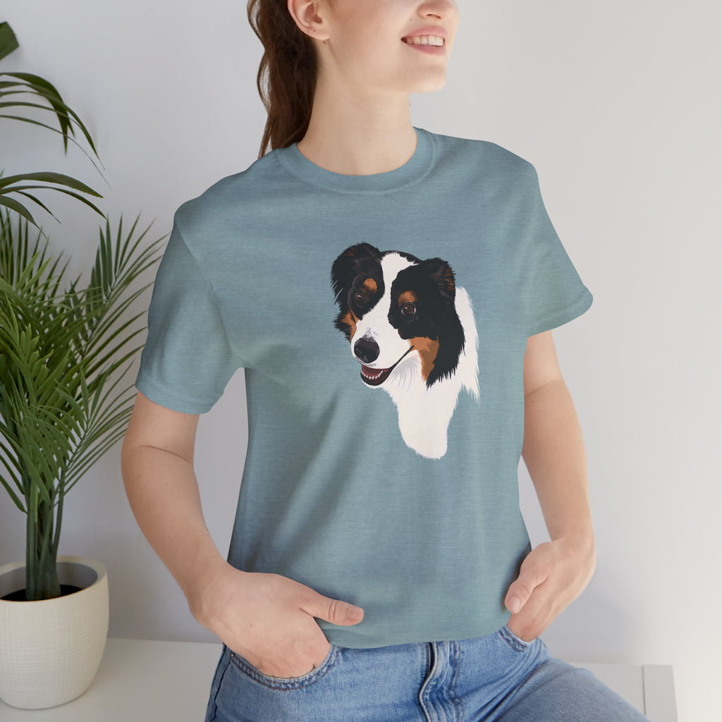 Loyal Sheepdog Portrait | Unisex T-Shirt