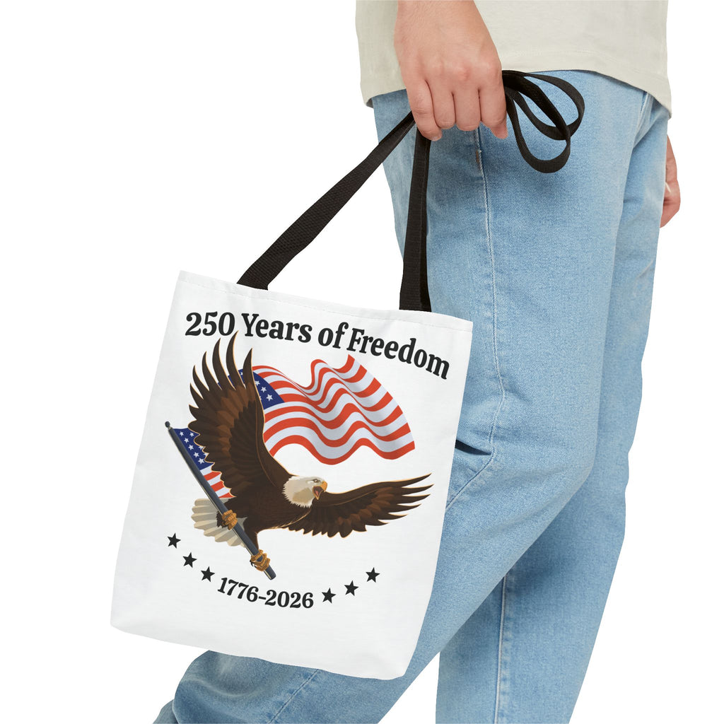 America 250th Anniversary Eagle | White Tote Bag