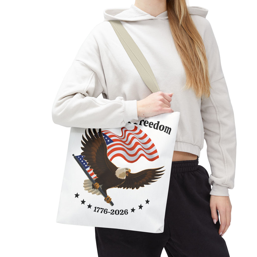 America 250th Anniversary Eagle | White Tote Bag