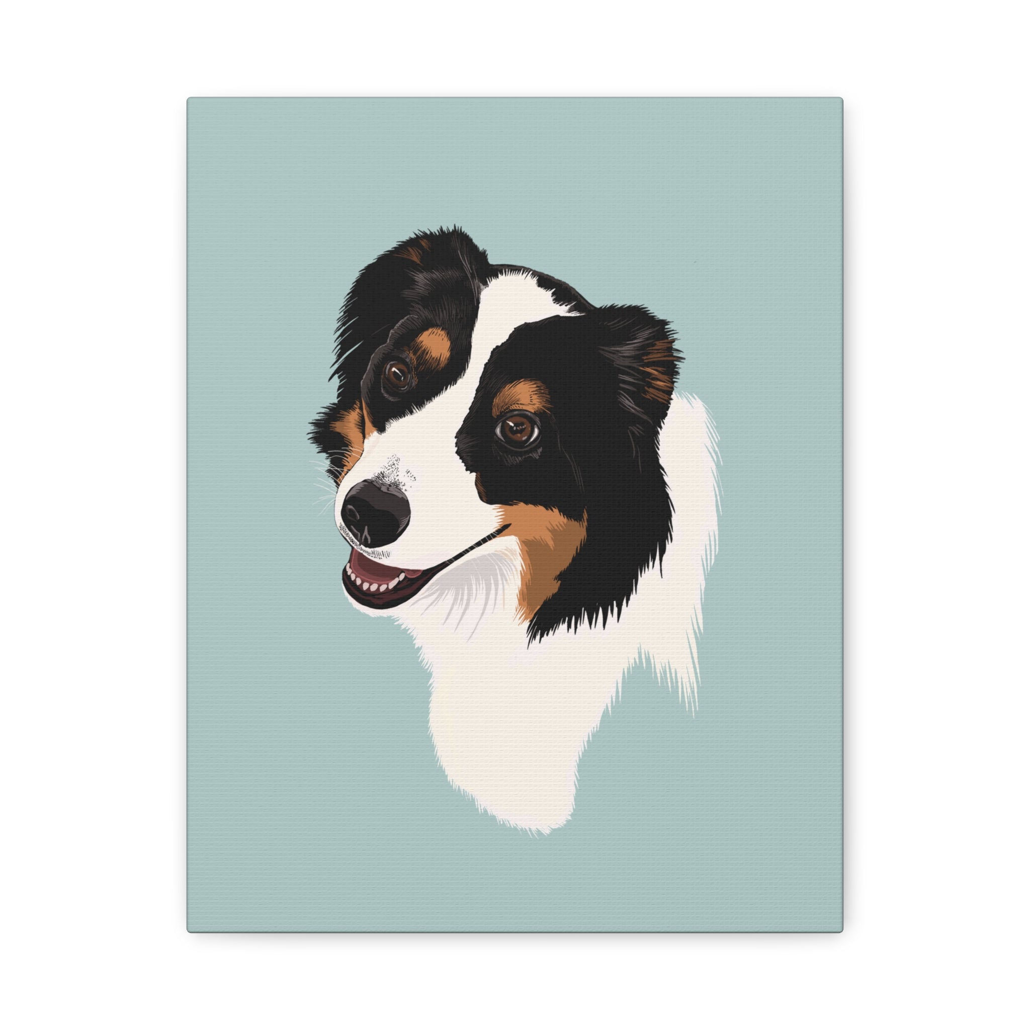 Loyal Sheepdog Portrait | Print | Dog Wall Art | Vertical