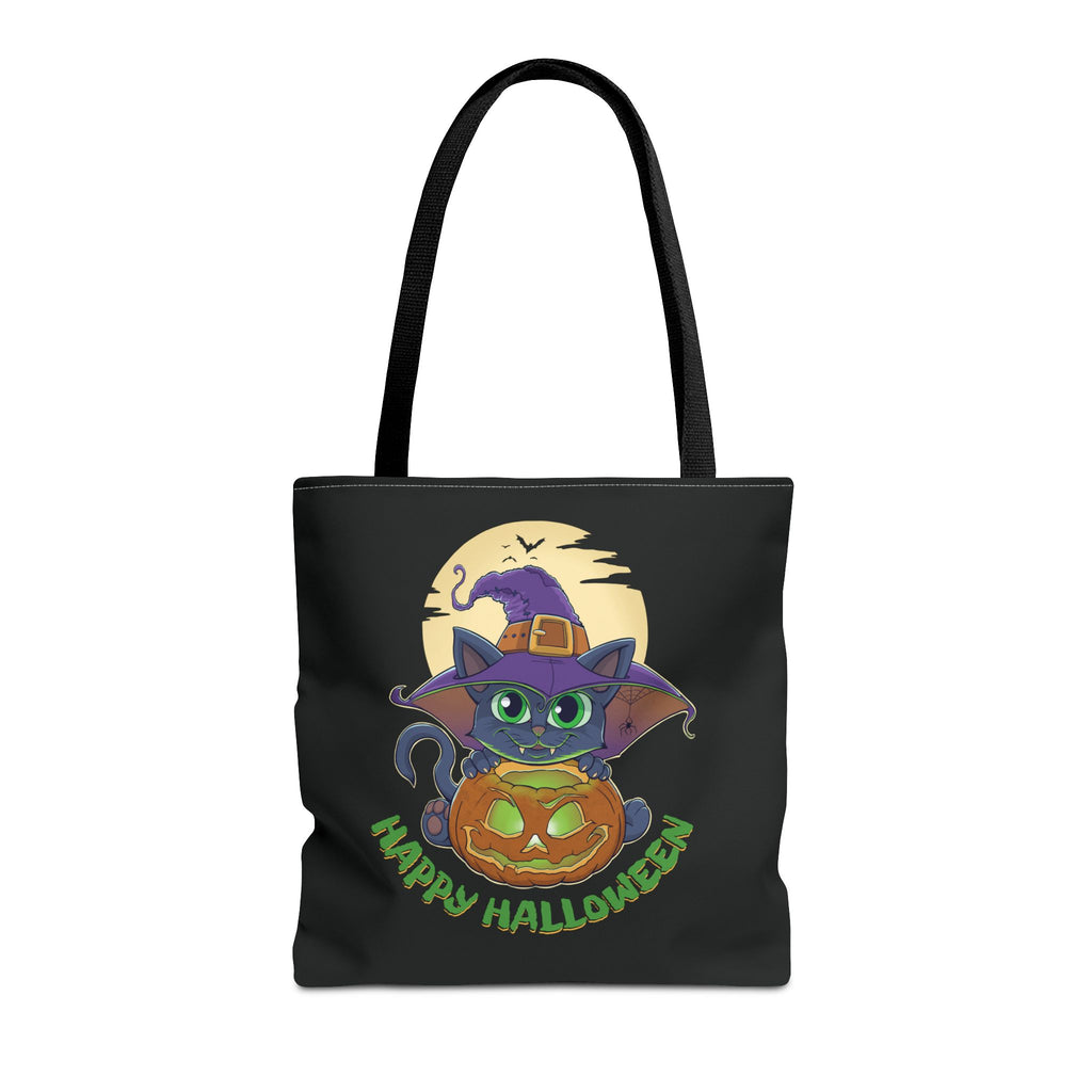 Pumpkin Witch Cat | Halloween Tote Bag