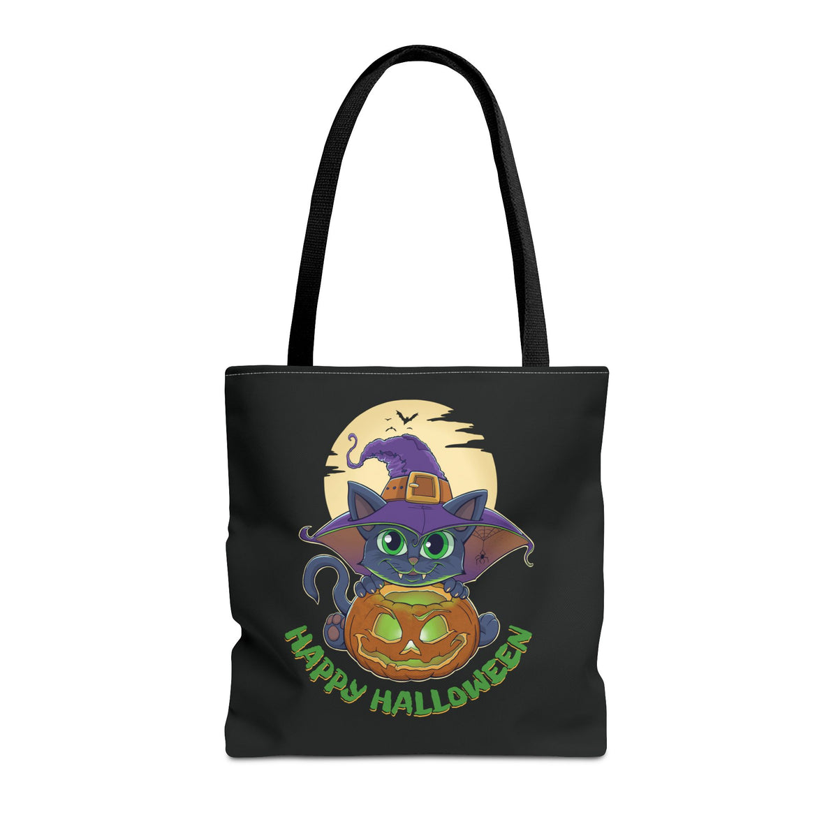 Pumpkin Witch Cat | Halloween Tote Bag