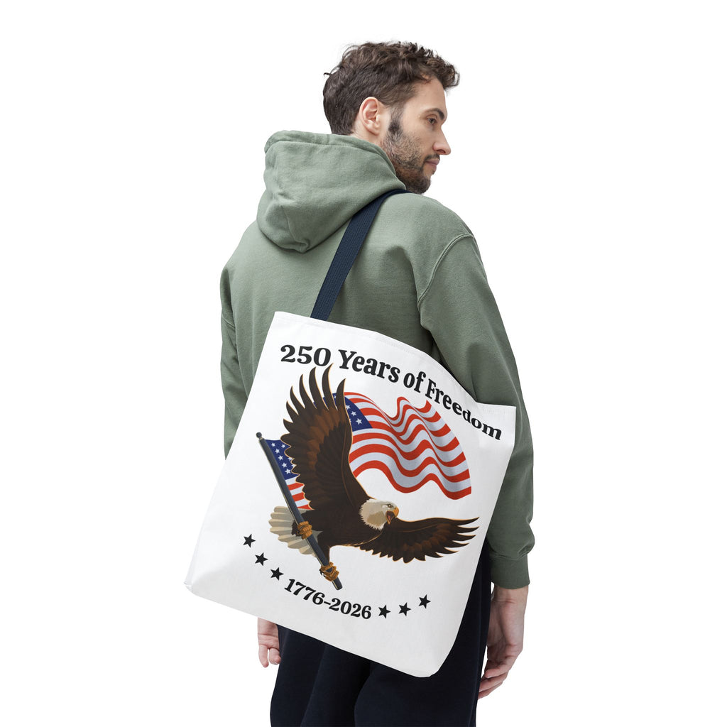 America 250th Anniversary Eagle | White Tote Bag