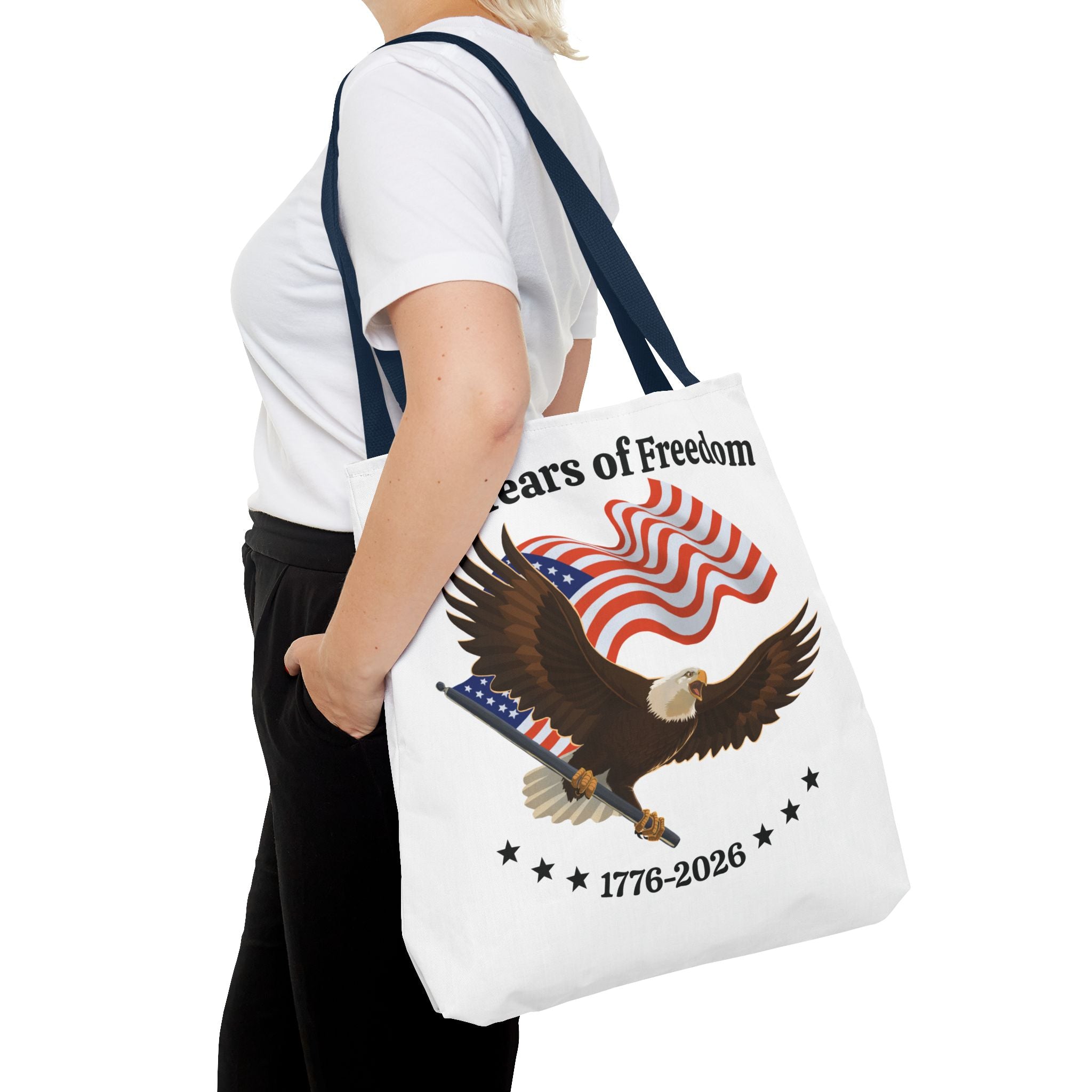 America 250th Anniversary Eagle | White Tote Bag
