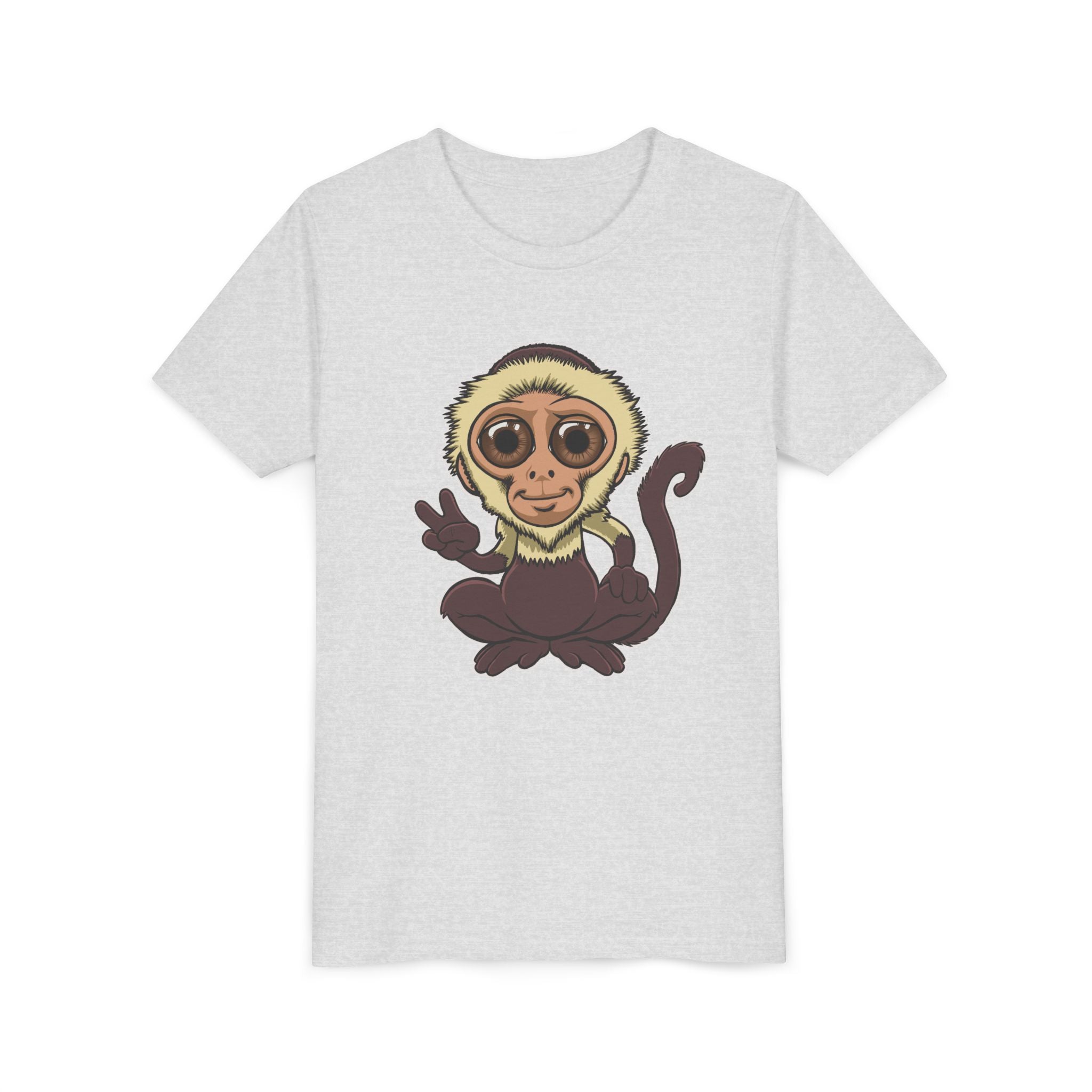 Cartoon Capuchin Kids T-Shirt | Cute Monkey Tee for Boys & Girls