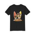 Surfer Dogs Kids T-Shirt | Funny Cartoon Dog Surfboard Tee for Boys & Girls