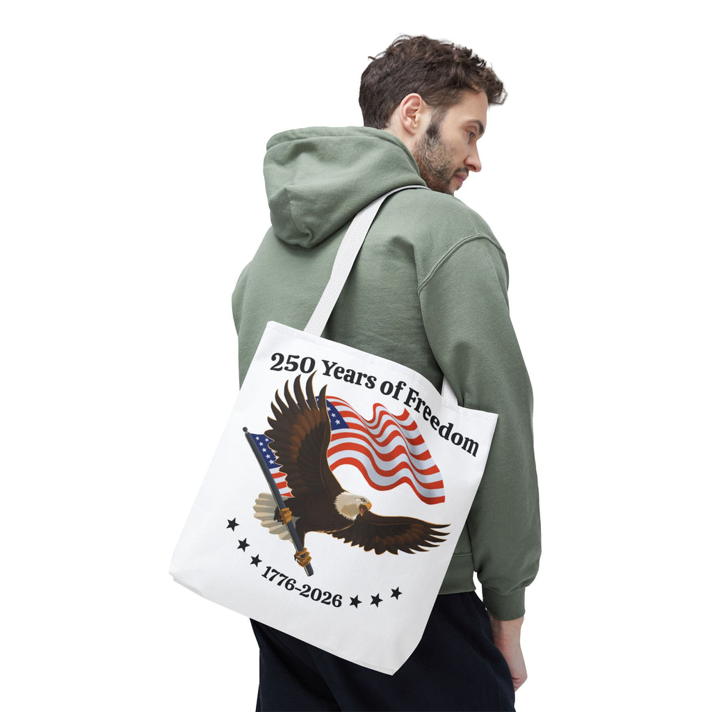 America 250th Anniversary Eagle | White Tote Bag