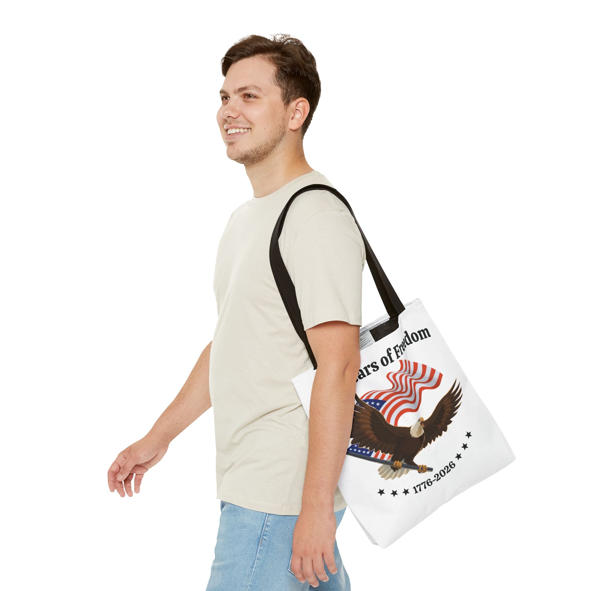 America 250th Anniversary Eagle | White Tote Bag