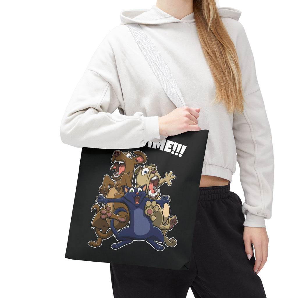 Funny Bath Time Cat & Dogs Cartoon | Tote Bag