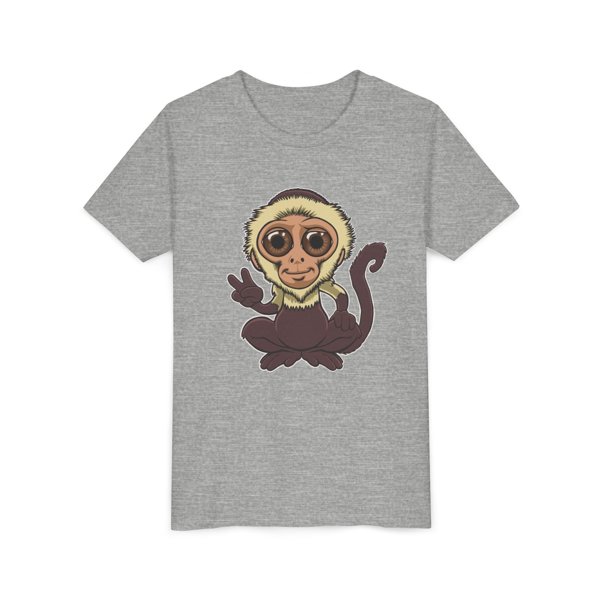Cartoon Capuchin Kids T-Shirt | Cute Monkey Tee for Boys & Girls